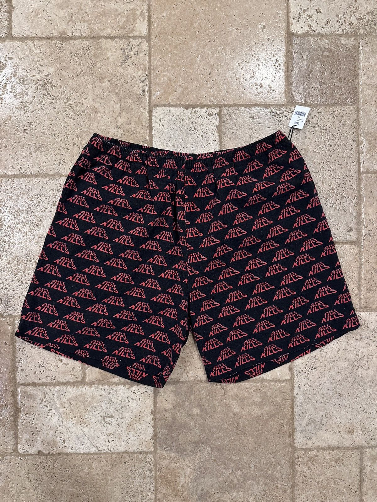 Gallery Dept. Gallery Dept Monogram Art That Kills ATK Black/Red Shorts Size US 36 / EU 52 - 1 Thumbnail