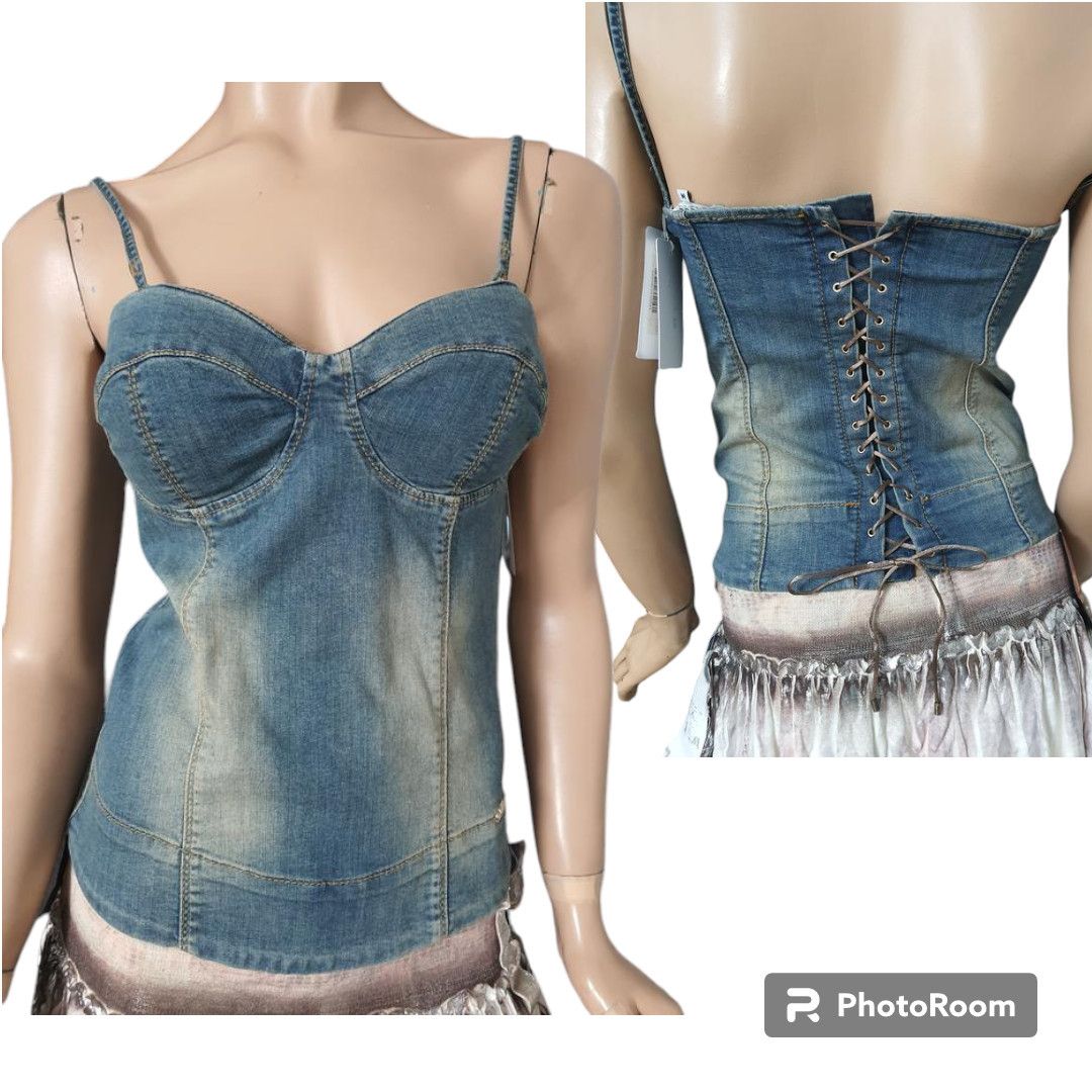 Japanese Brand Denim corset top ANM available sz M Size M / US 6-8 / IT 42-44 - 1 Thumbnail