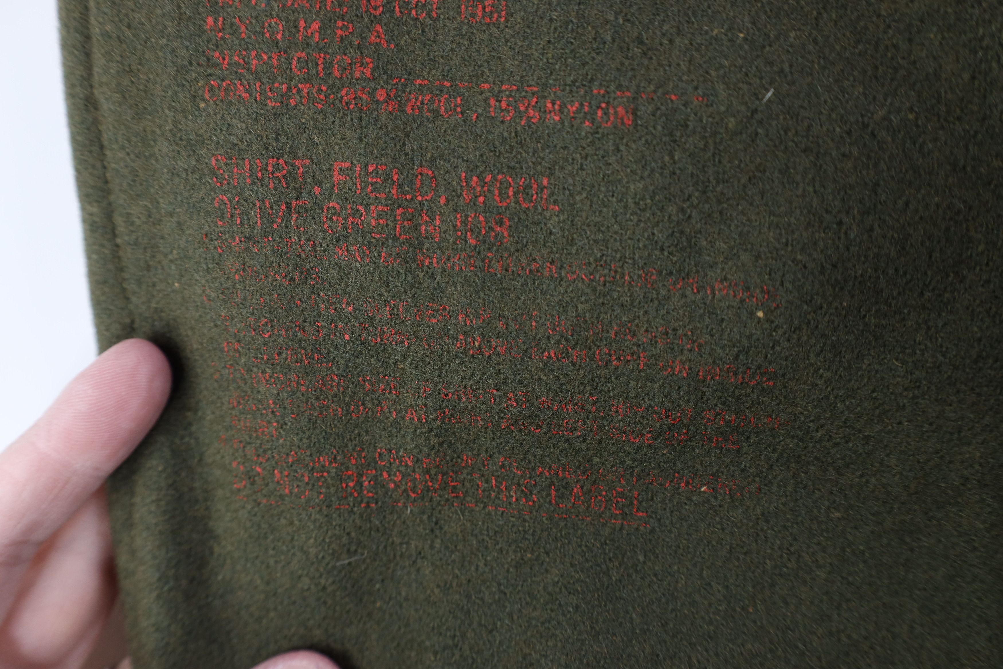 Vintage Vintage 50s Korean War 108 Wool Field Shirt Jacket USGI Size US S / EU 44-46 / 1 - 13 Thumbnail
