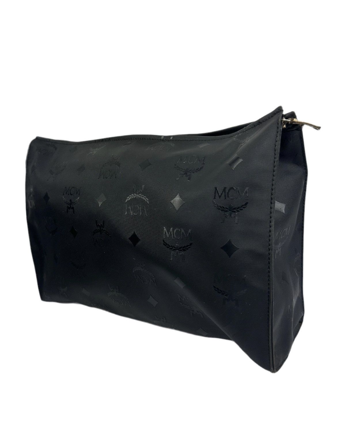 MCM MCM Black Canvas & Leather Clutch Bag Size ONE SIZE - 2 Thumbnail