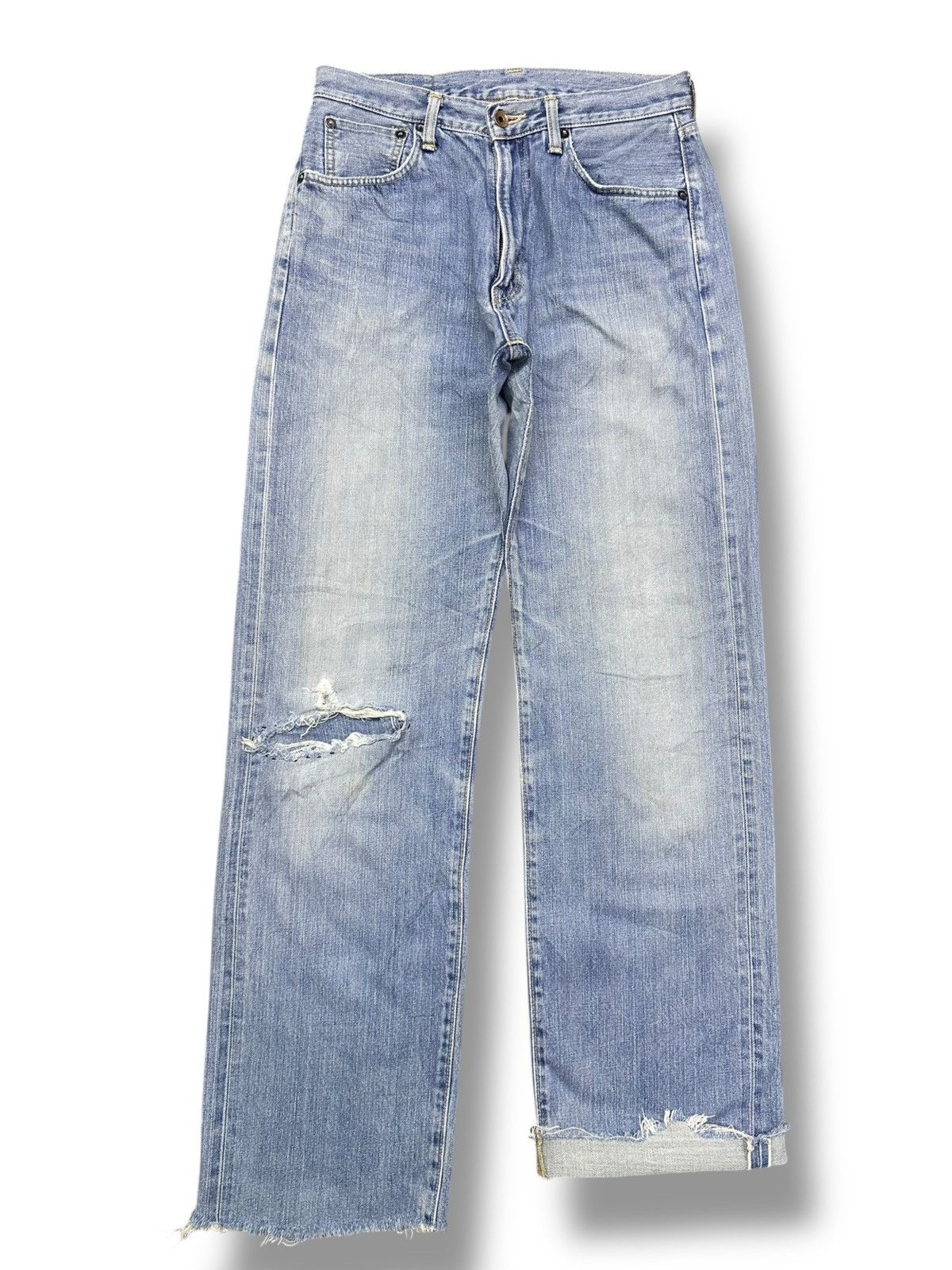Edwin Vintage Edwin 505 Selvedge Japan Denim Straight Leg Faded Size US 30 / EU 46 - 1 Thumbnail