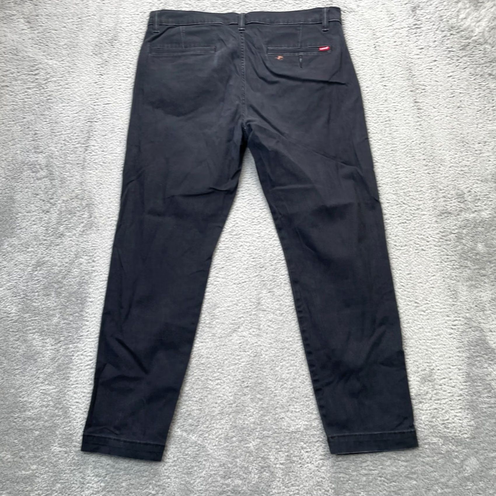 Levi's Levi's Pants Mens Large Black Chino Logo Cotton Stretch Standard Tapered Leg XX Size US 33 - 5 Thumbnail