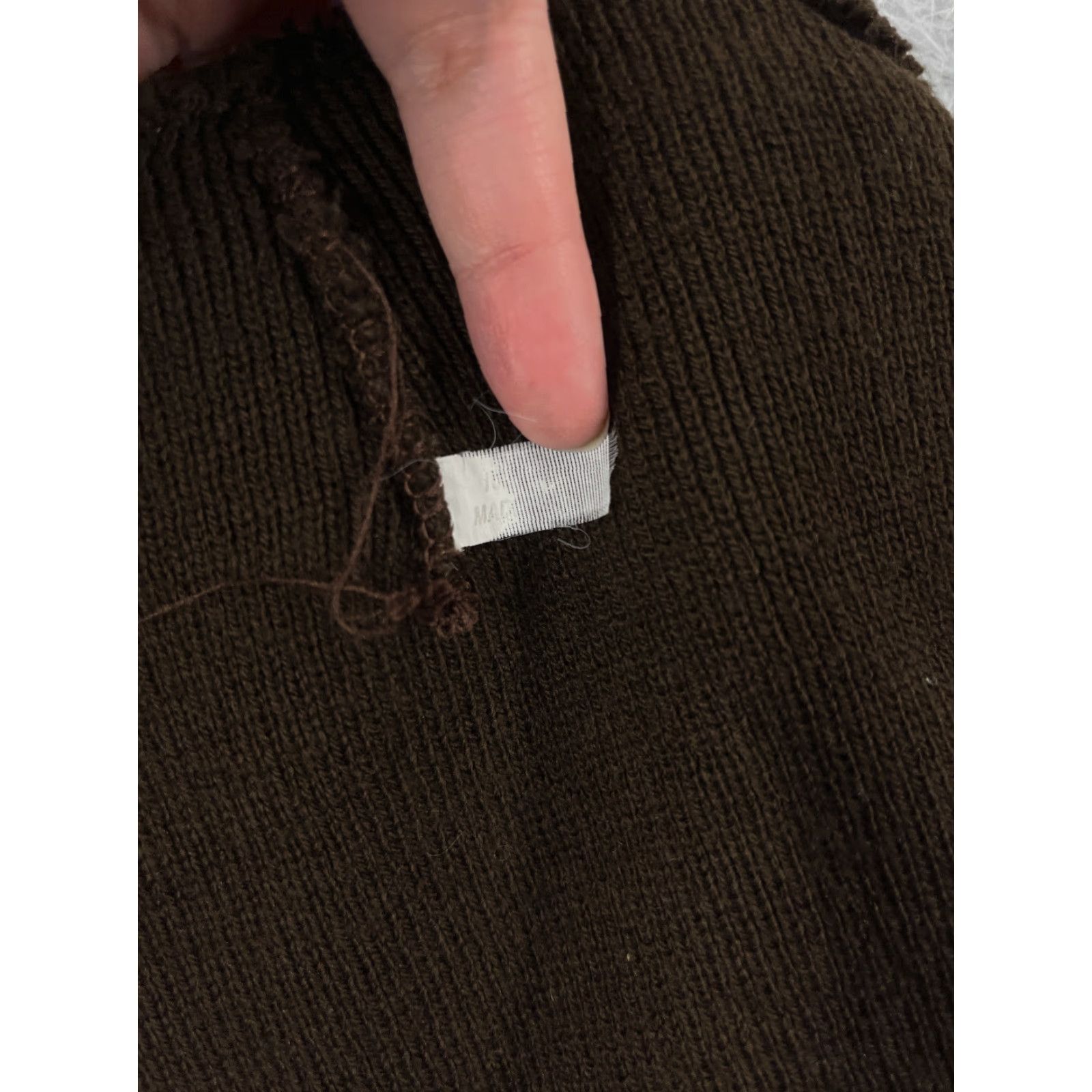 Vintage New York Beanie Hat Womens One Size Brown Embroidered 100% Acrylic Size ONE SIZE - 6 Thumbnail