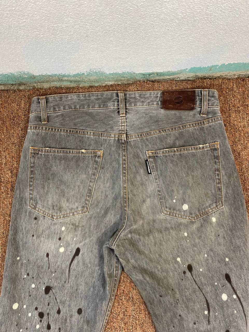 Japanese Brand ehypen japanese brands paint splatter denim nice design Size US 33 - 3 Thumbnail