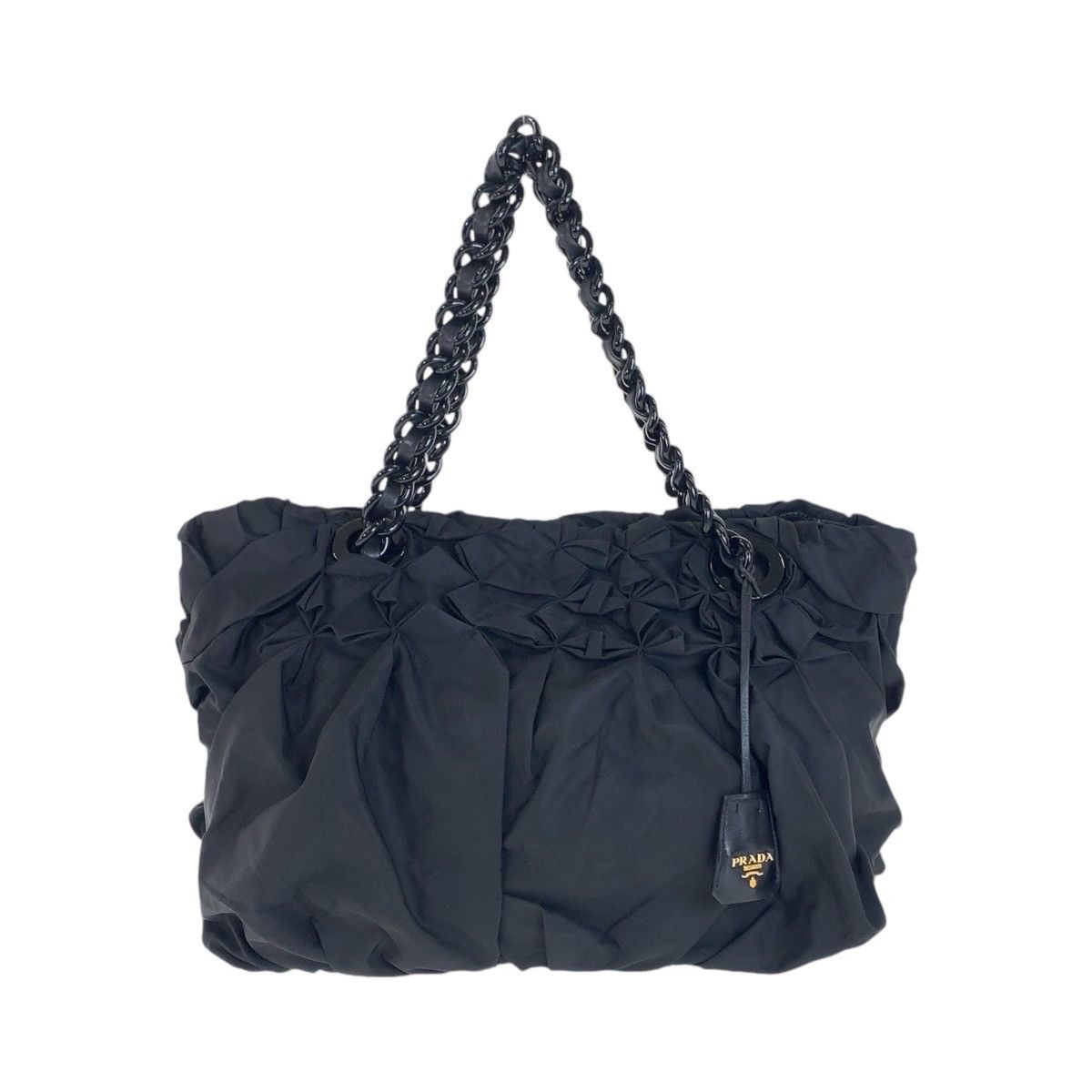 Prada Prada Prada Nylon Leather Tote Bag Canvas Tote Bag 408563 in Very Good Condition Size ONE SIZE - 1 Thumbnail