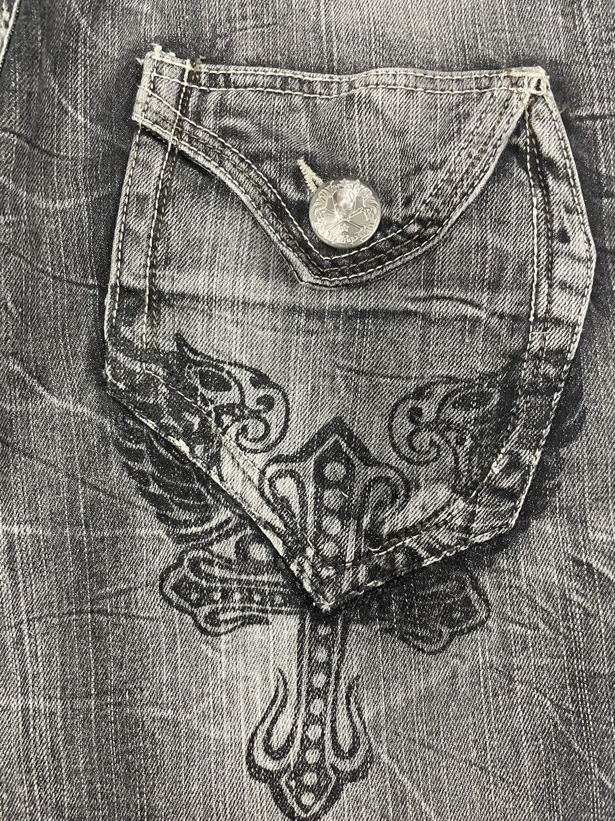 If Six Was Nine Vintage Blow Japan Punk Jeans Size US 30 / EU 46 - 7 Thumbnail