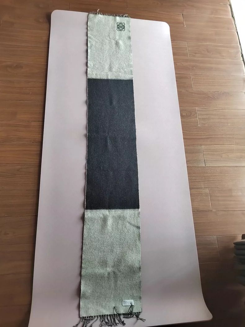 Loewe LOEWE Lamb scarf, dark grey with greyish white Size ONE SIZE - 6 Thumbnail