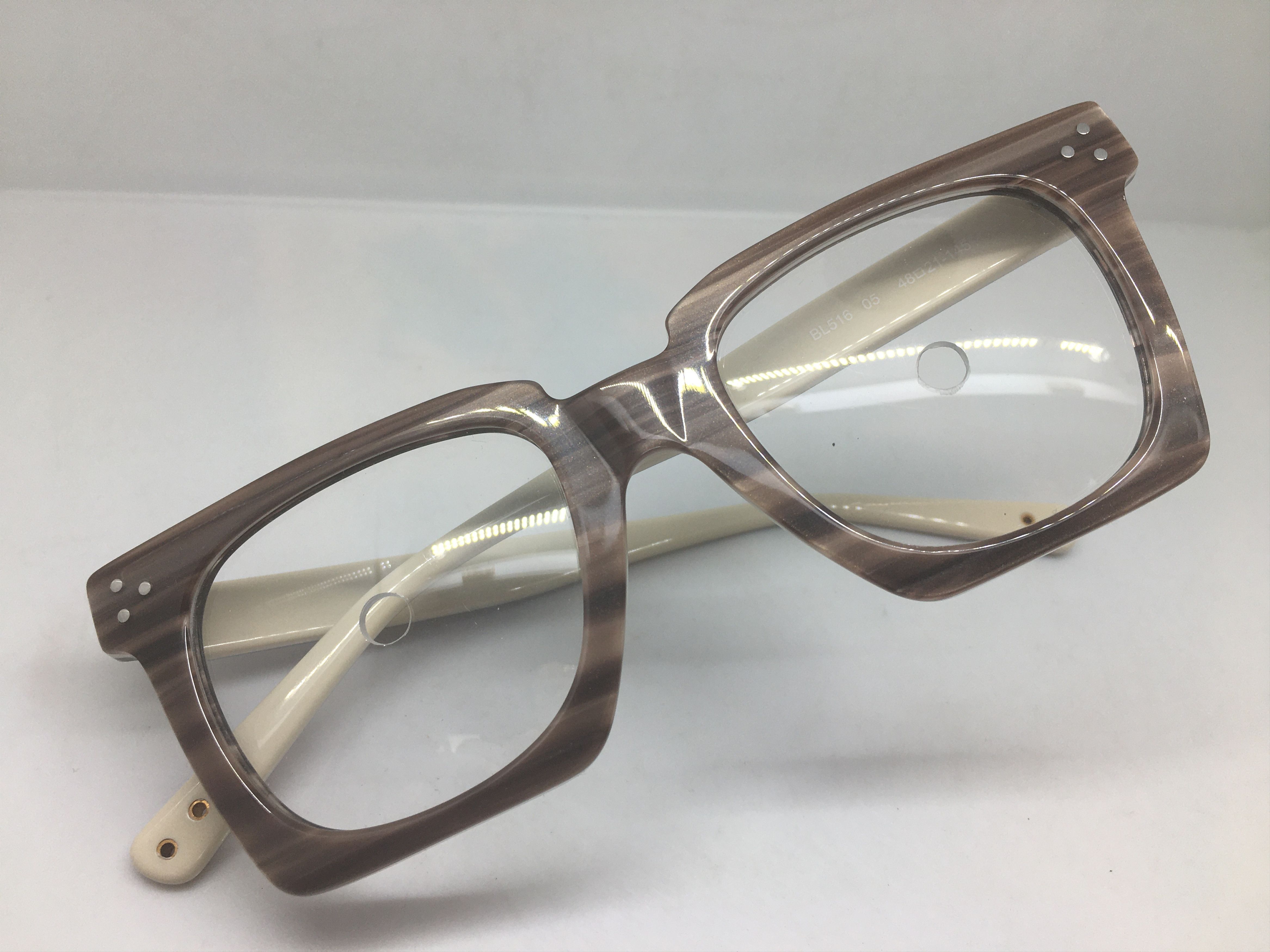 Other Blauer Brown Wood Gain PREPPY Eyeglasses Frame Size ONE SIZE - 5 Thumbnail