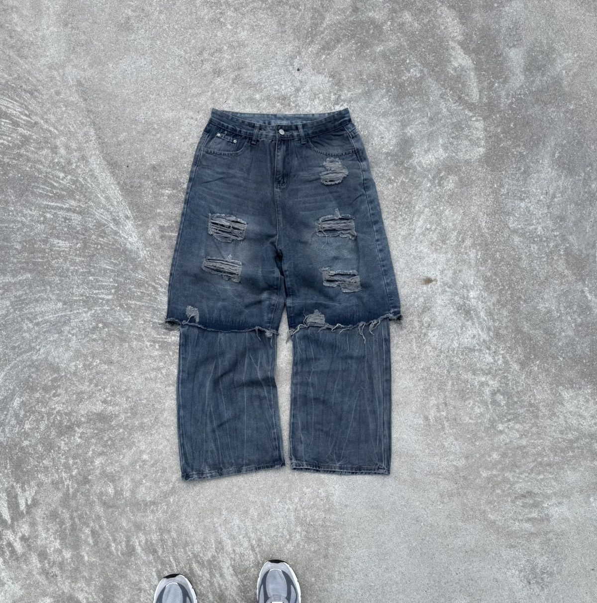Other Vintage y2k opium streetwear avantgarde rare wide jeans Size US 34 / EU 50 - 1 Thumbnail