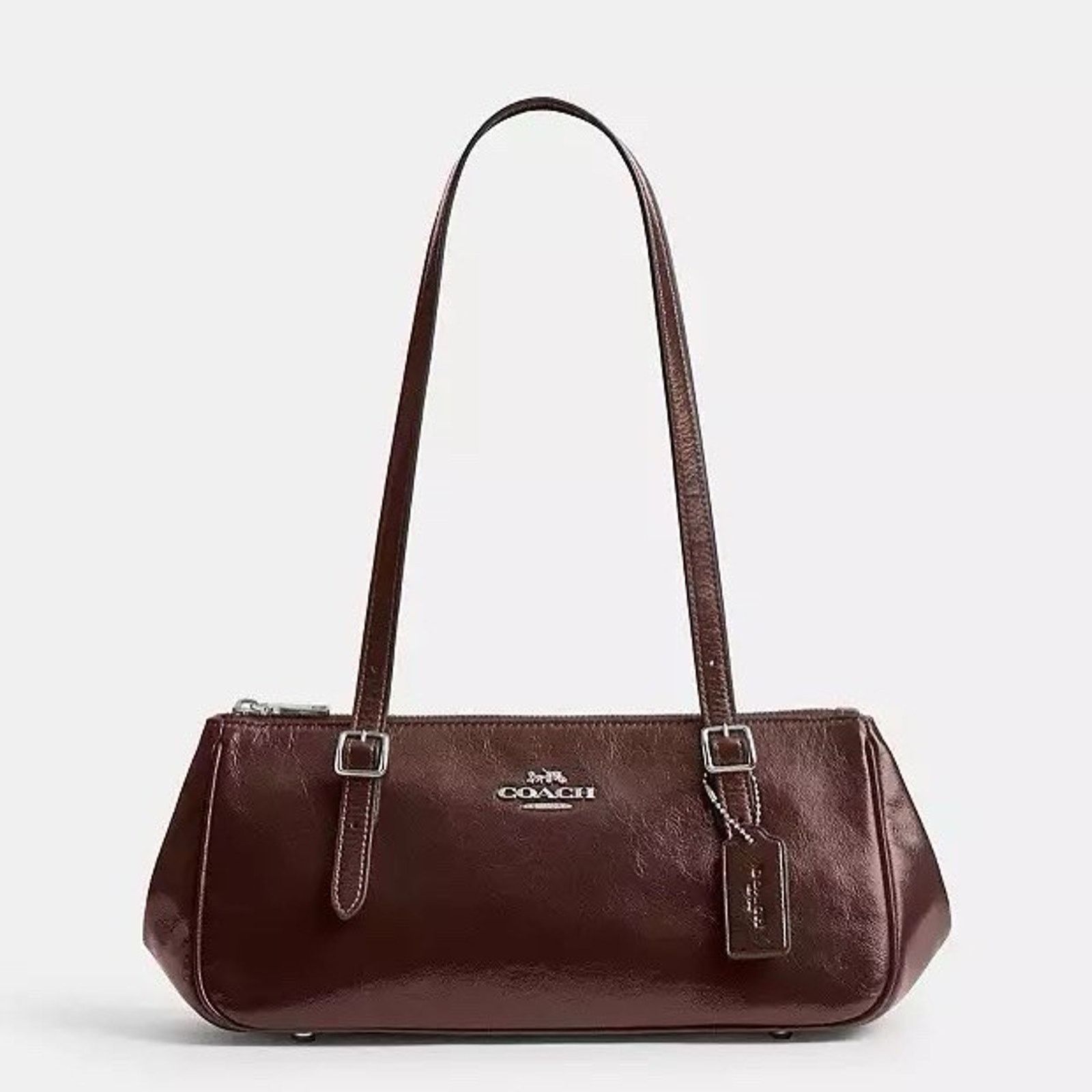 Coach NWT Coach Asher Shoulder Bag CBJ05 Silver/Maple Size ONE SIZE - 9 Thumbnail