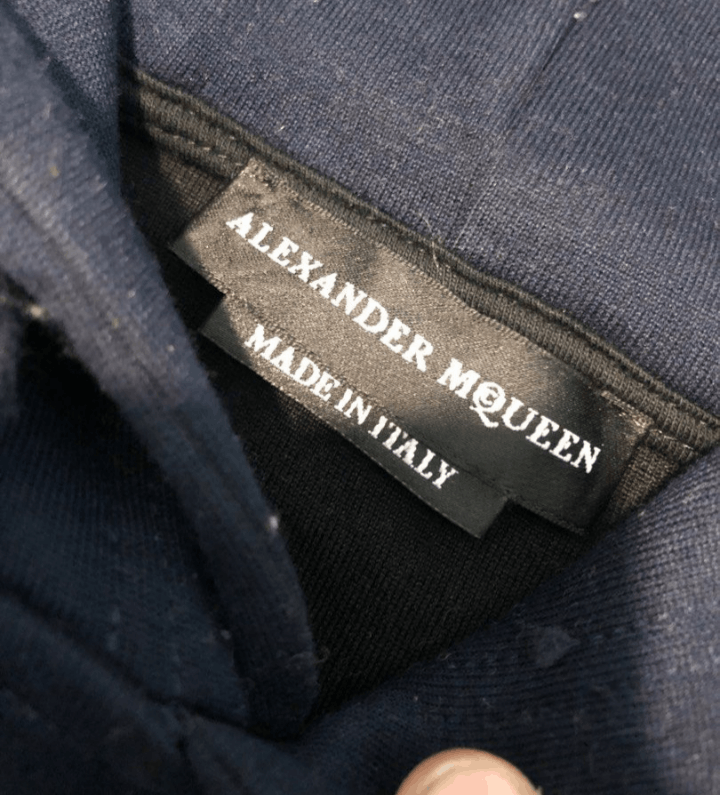 Alexander McQueen Alexander McQueen Navy Dancing Skeleton Crest Hoodie Size US M / EU 48-50 / 2 - 9 Thumbnail