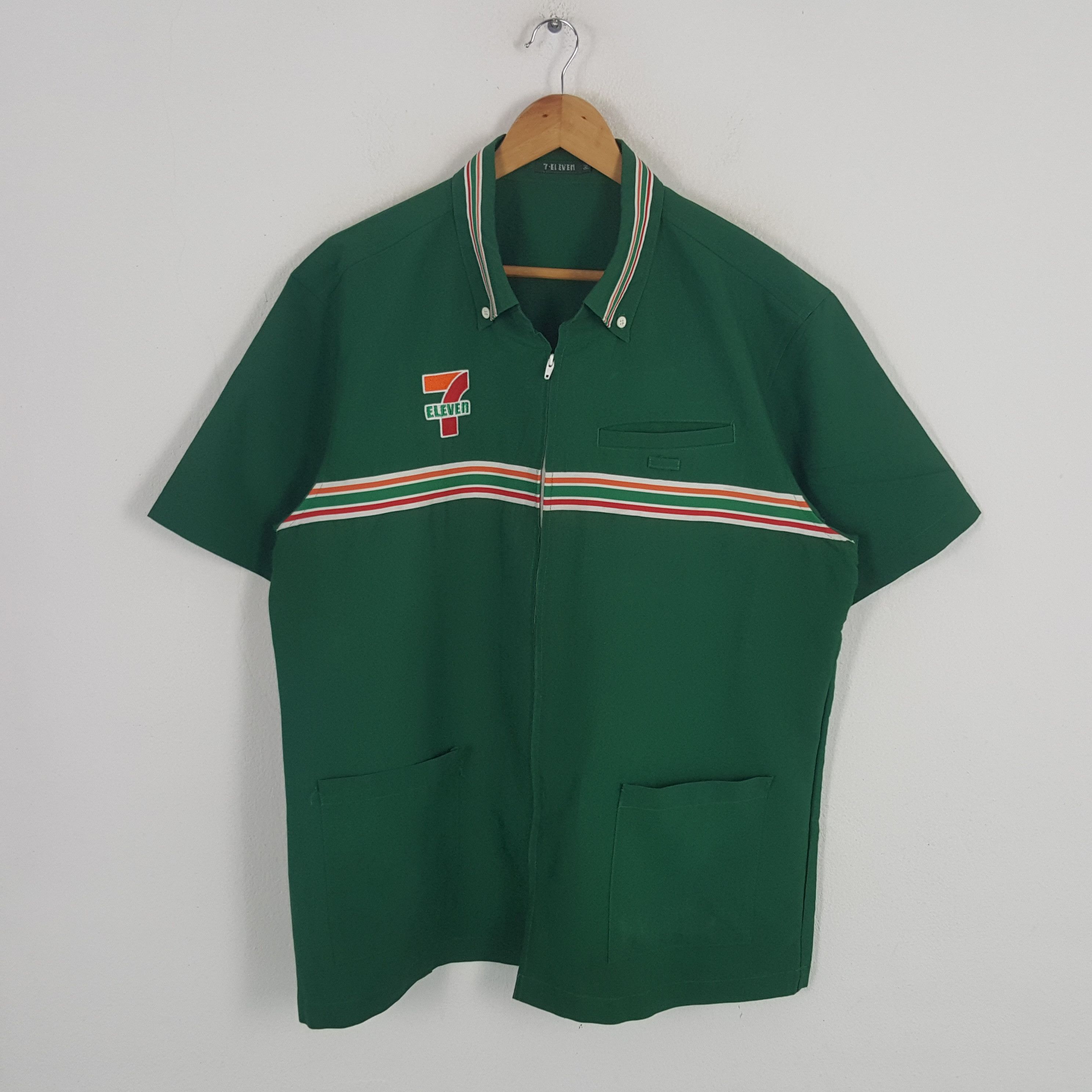 Japanese Brand × Vintage Vintage 7 Eleven Japanese Brand Uniform Tshirt Size US L / EU 52-54 / 3 - 3 Thumbnail