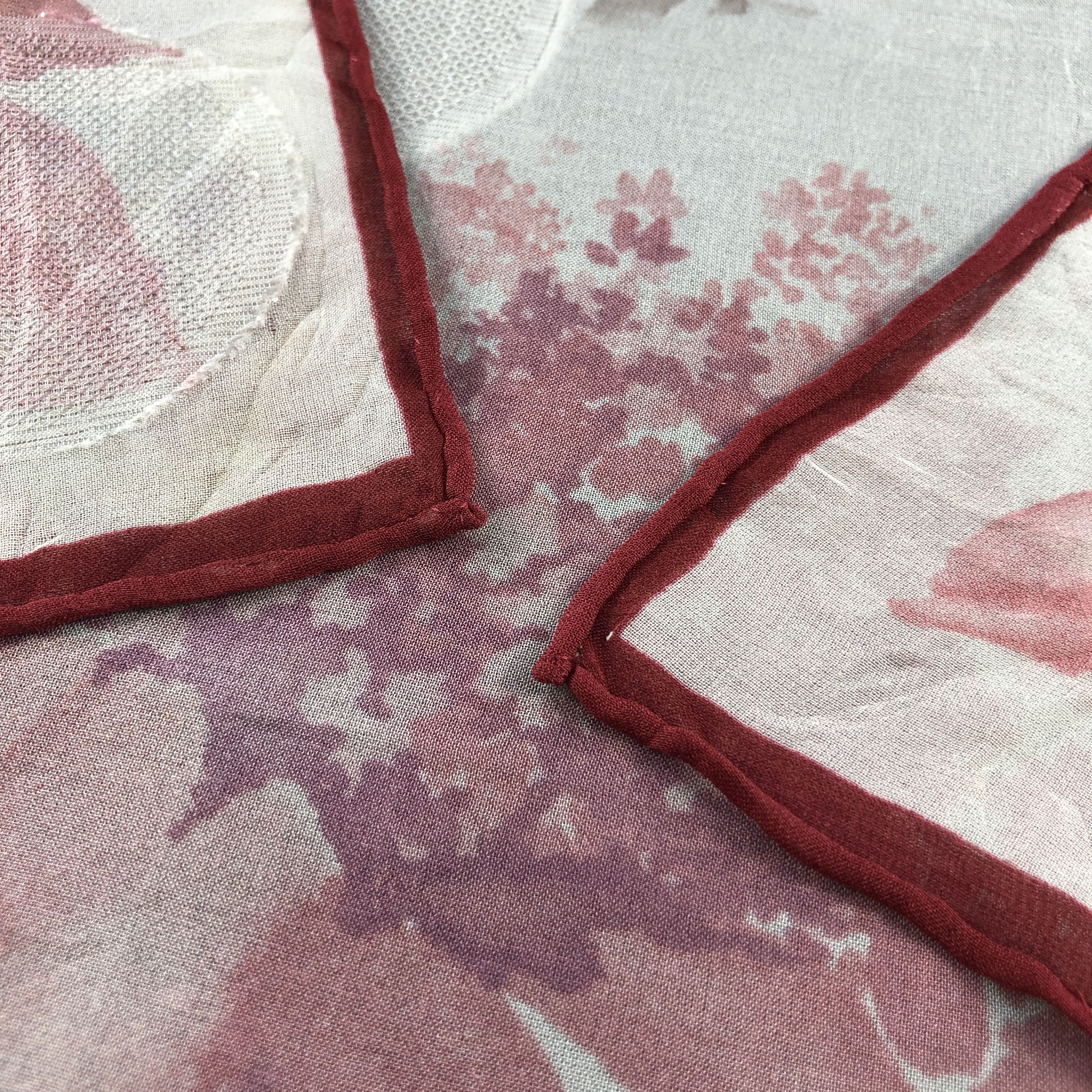 Mila Schon Vintage Mila Schon Floral Silk Scarf M1264 Size ONE SIZE - 5 Thumbnail