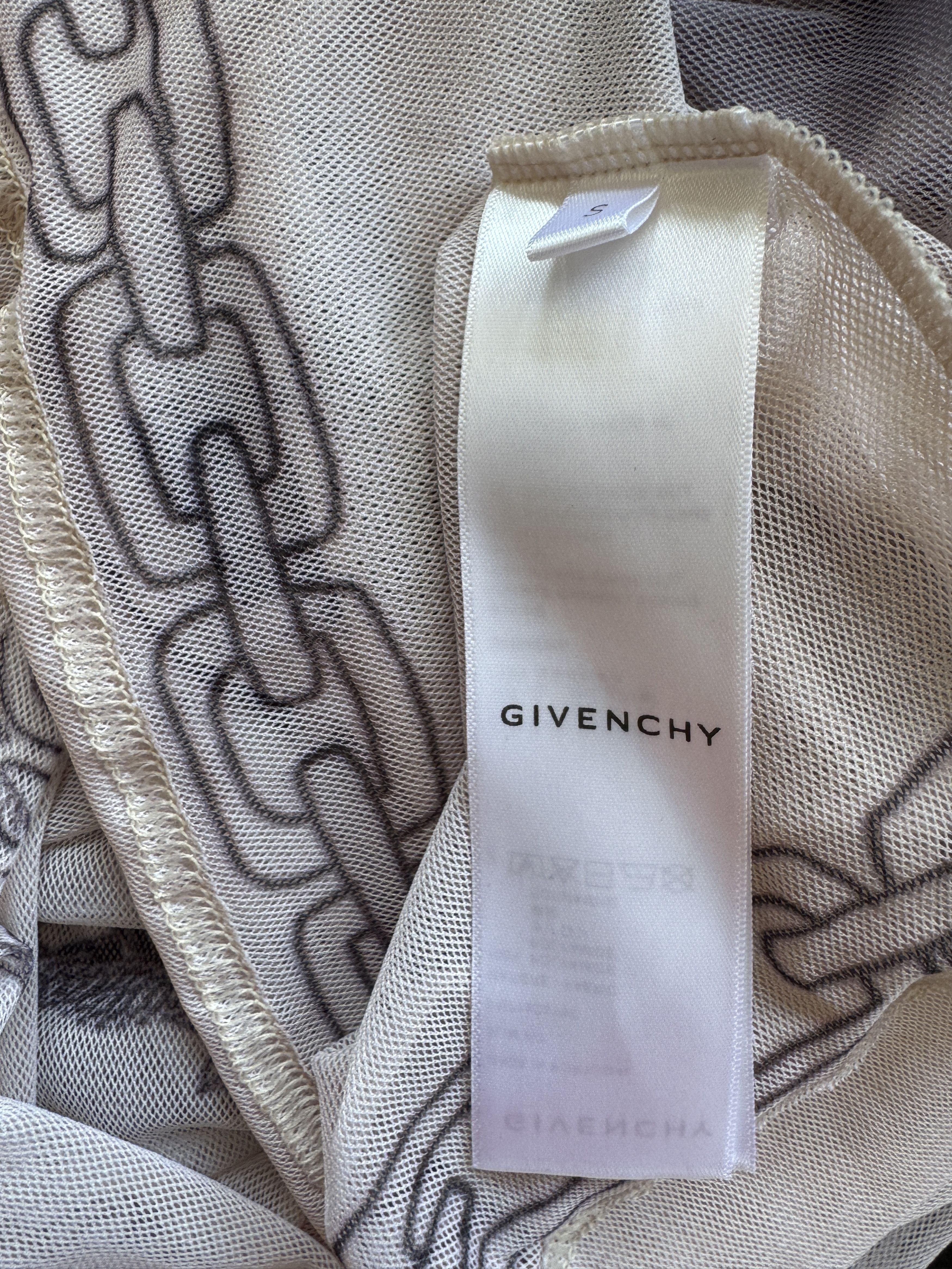Givenchy sheer long-sleeve tattoo-print t-shirt Size US S / EU 44-46 / 1 - 21 Thumbnail