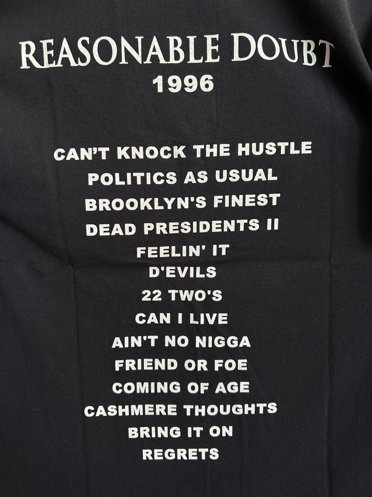 Band Tees × Rap Tees Jay-Z Reasonable Doubt Shirt Size US M / EU 48-50 / 2 - 5 Thumbnail