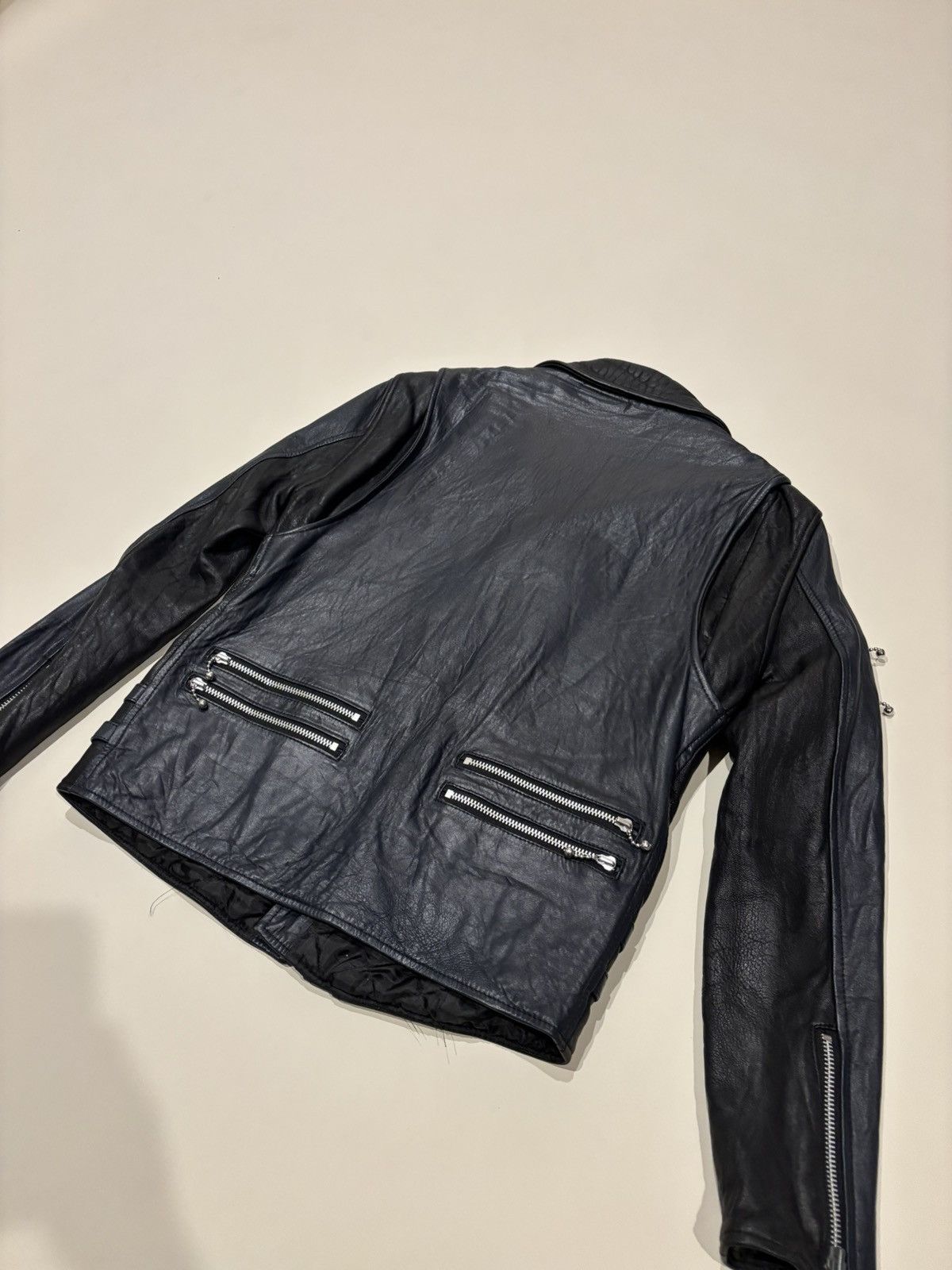 Undercover Undercover AW03 ‘Paper Doll’ Sheepskin Riders Leather Jacket Size US M / EU 48-50 / 2 - 16 Thumbnail