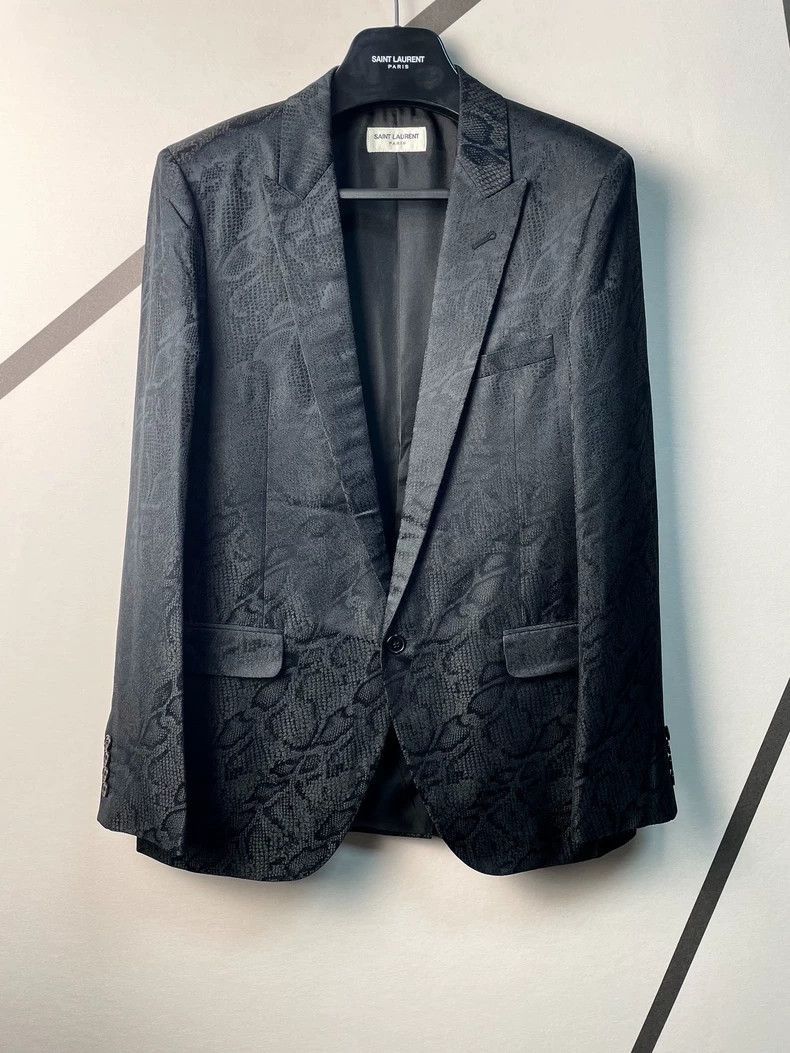Saint Laurent Paris Saint Laurent Paris 3D python jacquard jacket-2506 Size US S / EU 44-46 / 1 - 1 Thumbnail
