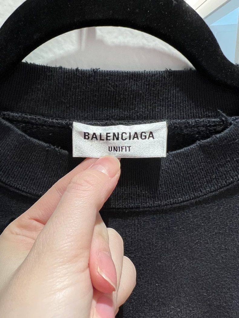 Balenciaga Balenciaga Maison Washed Black 1917bb Round Neck Hoodie Size US M / EU 48-50 / 2 - 2 Thumbnail