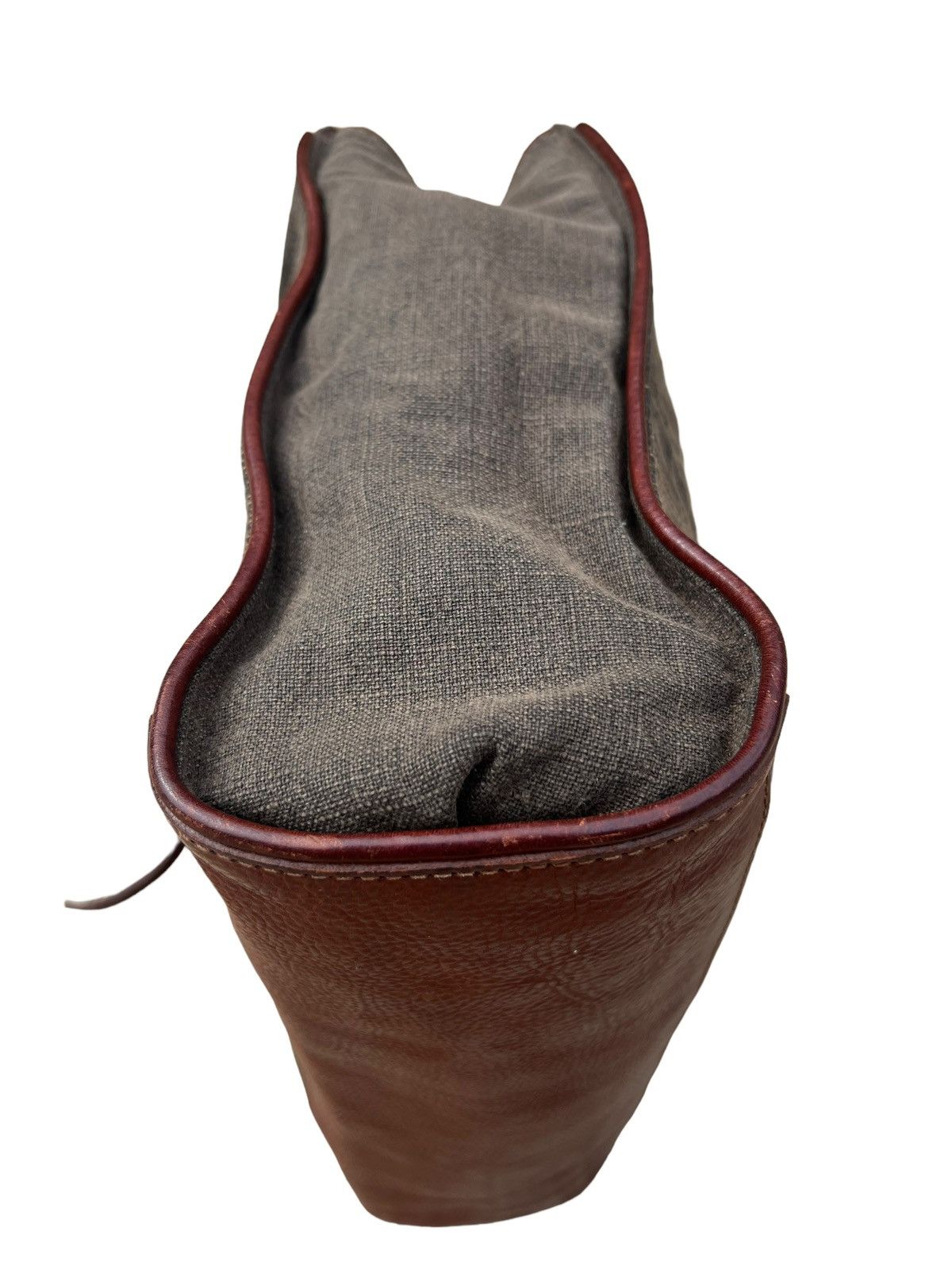Leather Genten Japan Hybrid Canvas Leather Bag Size ONE SIZE - 4 Thumbnail