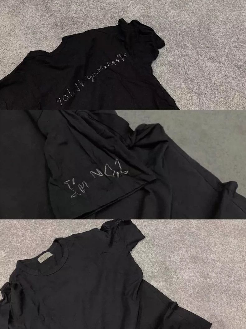 Yohji Yamamoto Yohji Yamamoto Silver foil tee short sleeve Size US L / EU 52-54 / 3 - 8 Thumbnail