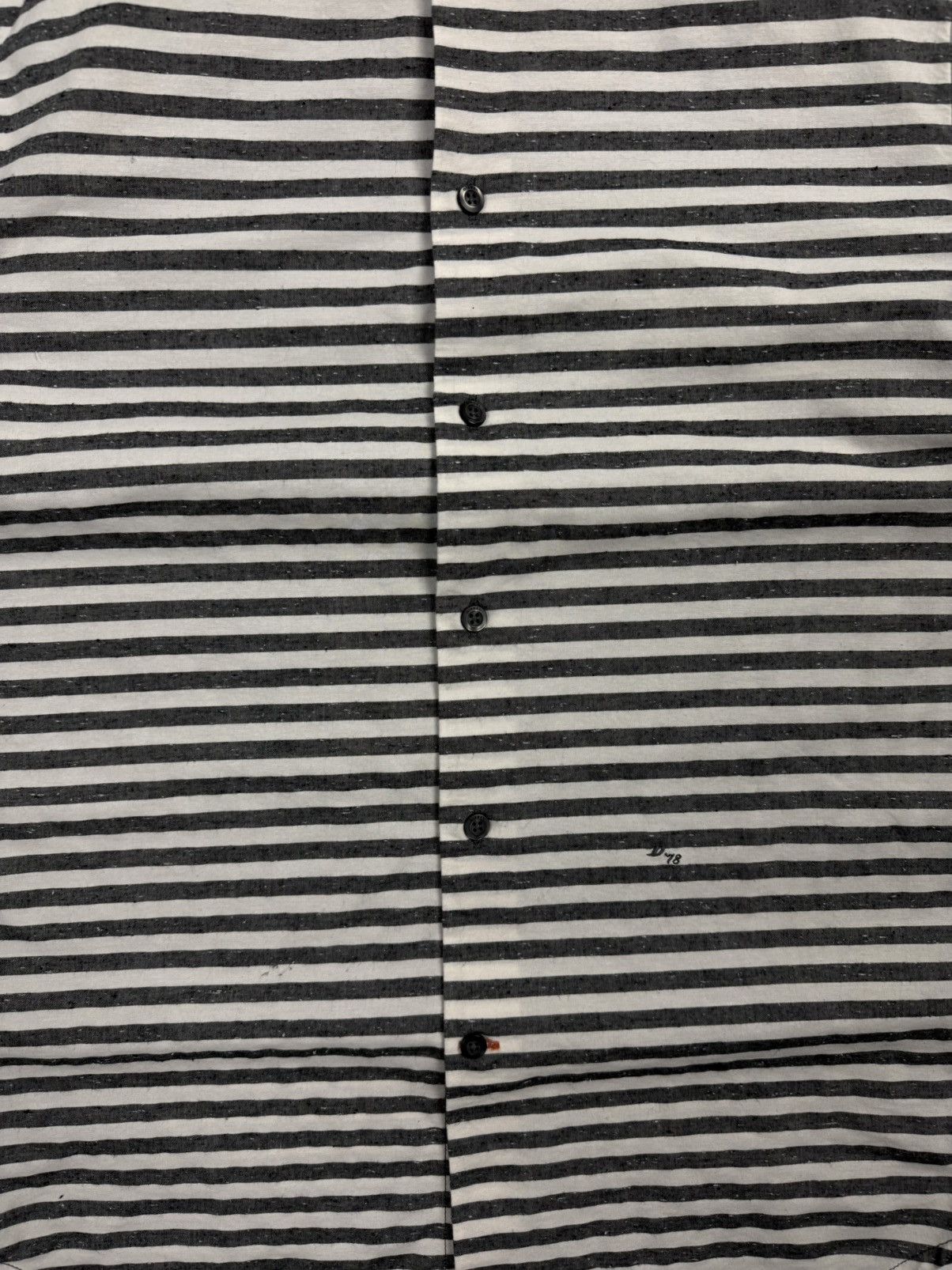 Diesel Diesel Vintage Prison Style Striped Button Shirt Cotton Gray Size US M / EU 48-50 / 2 - 8 Thumbnail