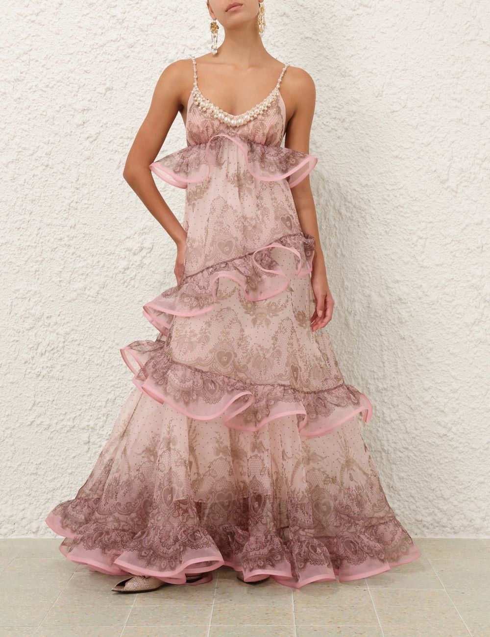 Zimmermann o1w1db10925 Crush Embellished Maxi Dress in Multicolor Size M / US 6-8 / IT 42-44 - 2 Thumbnail