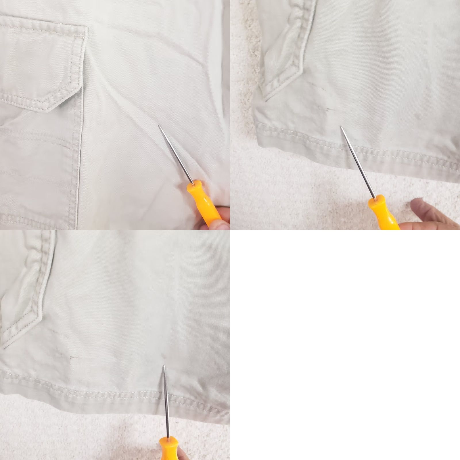 Vintage Columbia Cargo Shorts Mens 38x10 Beige 100% Cotton Relaxed Fit Short Size US 38 / EU 54 - 10 Thumbnail