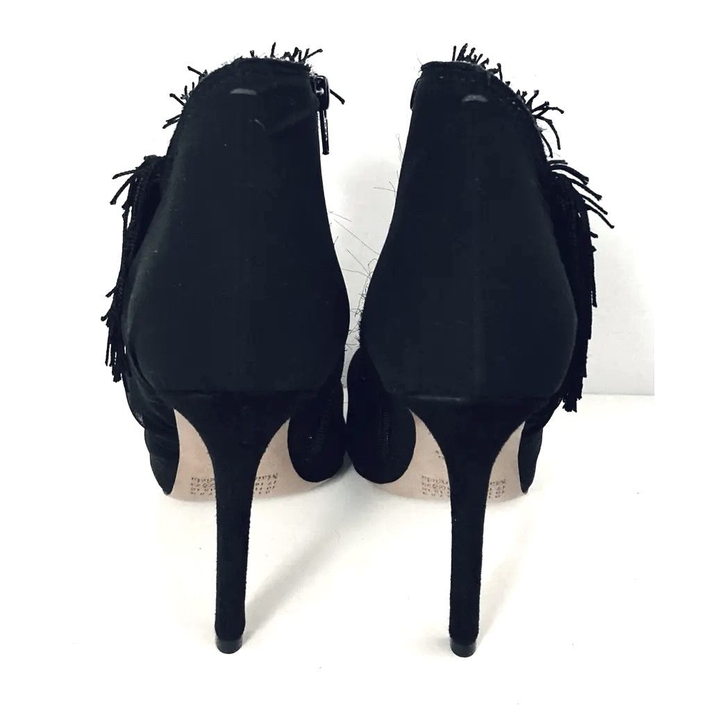 Maison Margiela Maison Margiela Fringed Black Suede Booties Ankle Boots Size US 6.5 / IT 36.5 - 4 Thumbnail