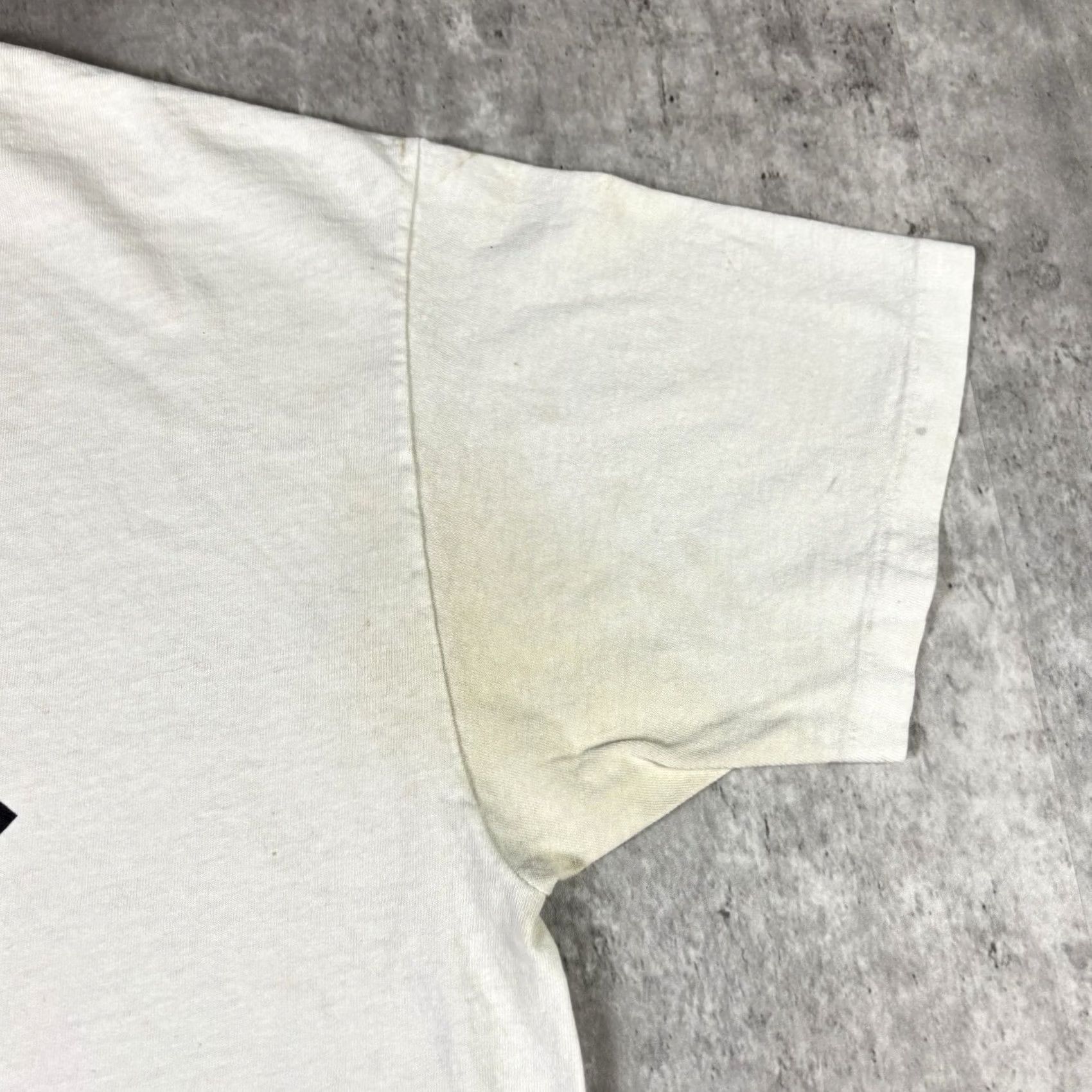 Hanes VINTAGE Hanes T-Shirt 90s Graphic Print Crew Neck Short Sleeve White XL Mens 90s Hazardous Substance Car Stitch Vintage Size US XL / EU 56 / 4 - 7 Thumbnail