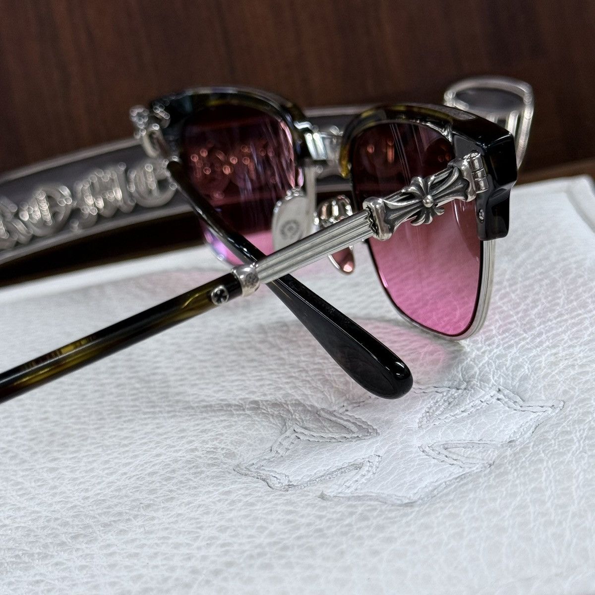 Chrome Hearts Chrome Hearts Bonennoissuer II 1/1 Sunglasses Size ONE SIZE - 9 Thumbnail
