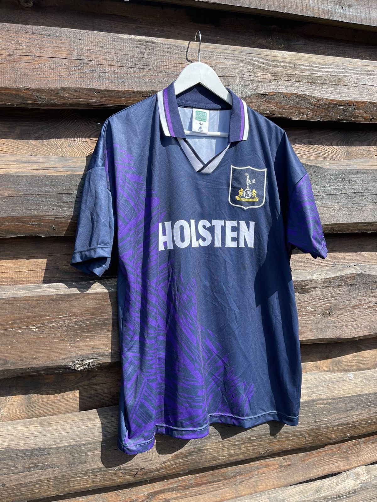 Vintage 1993 Tottenham Holsten Replica score draw vintage jersey Size US XL / EU 56 / 4 - 2 Thumbnail