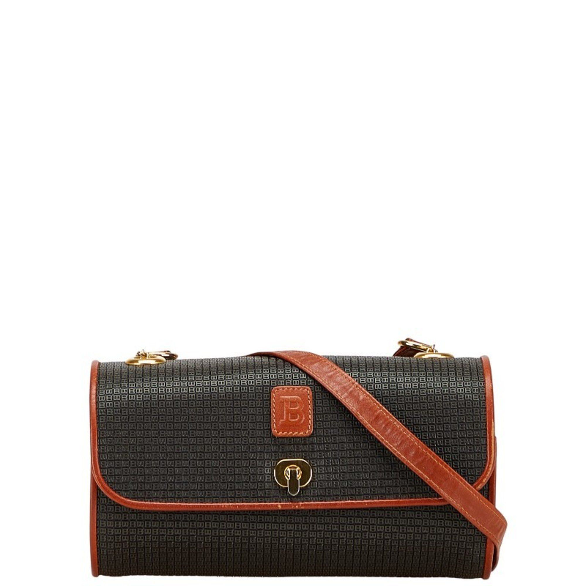 Bally Bally B Logo Crossbody Shoulder Bag in Black and Brown Leather for Women Size ONE SIZE - 1 Thumbnail