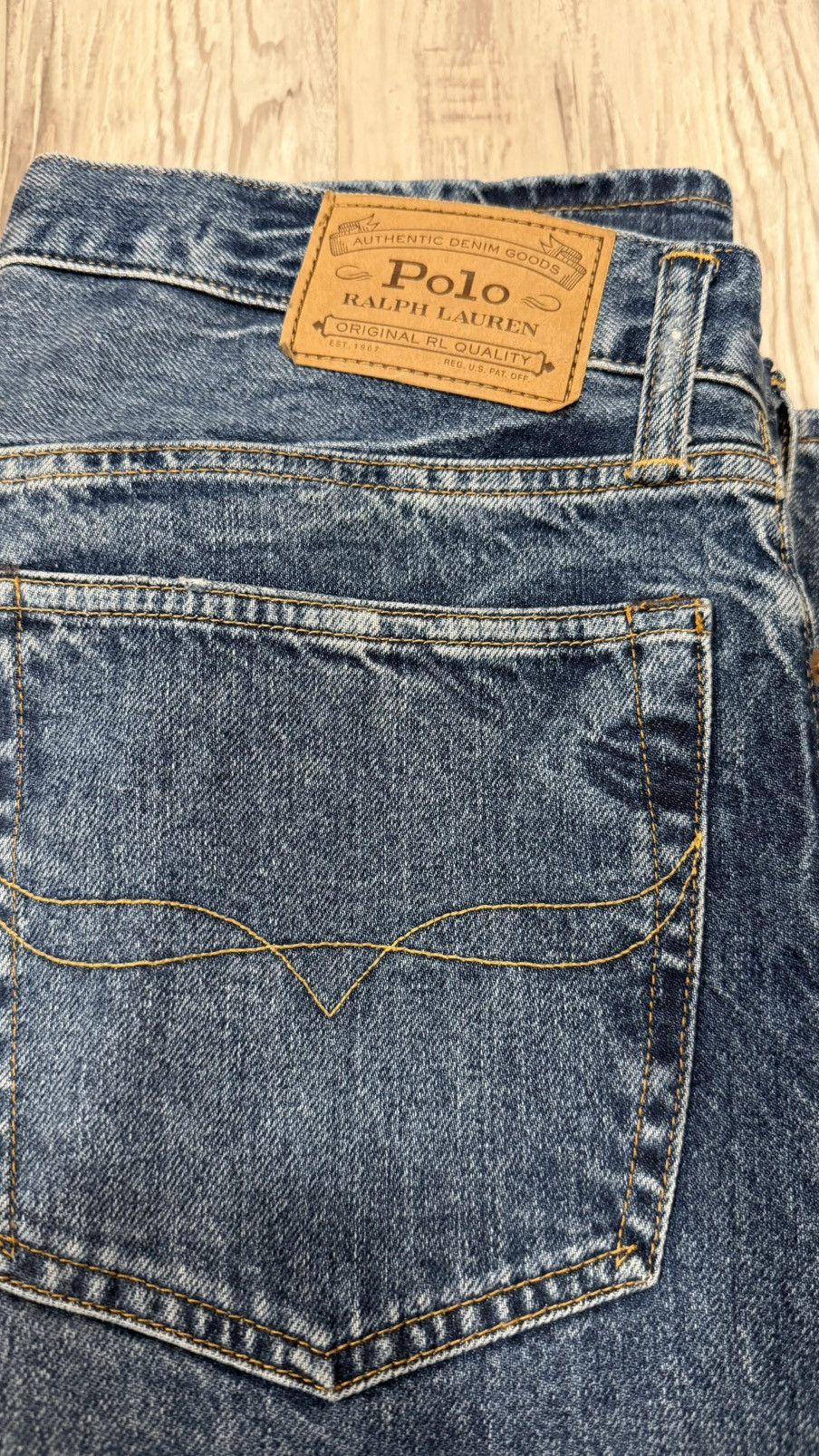 Polo Ralph Lauren Vintage Polo Ralph Lauren Paint Splatter Denim Size US 32 / EU 48 - 5 Thumbnail