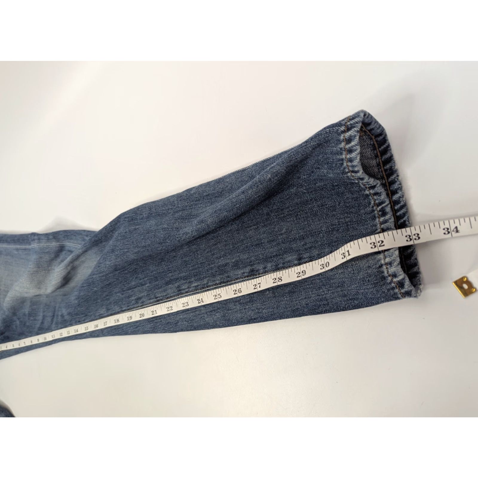 Agolde AGOLDE Jeans Women's Slim Fit Mid Blue Denim 29 Size 29 Cotton 100% Regular Jeans Womens Size 29" - 7 Thumbnail