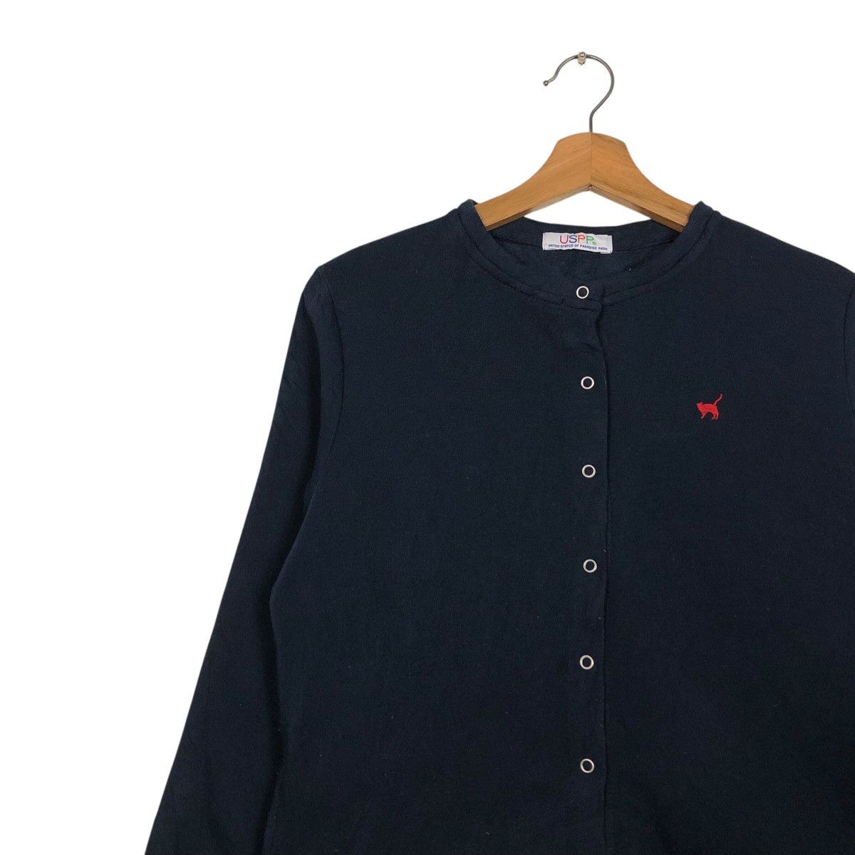 Japanese Brand 📌Vintage Snap Button Cardigan Uspp Black Issey Miyake Size US L / EU 52-54 / 3 - 8 Thumbnail