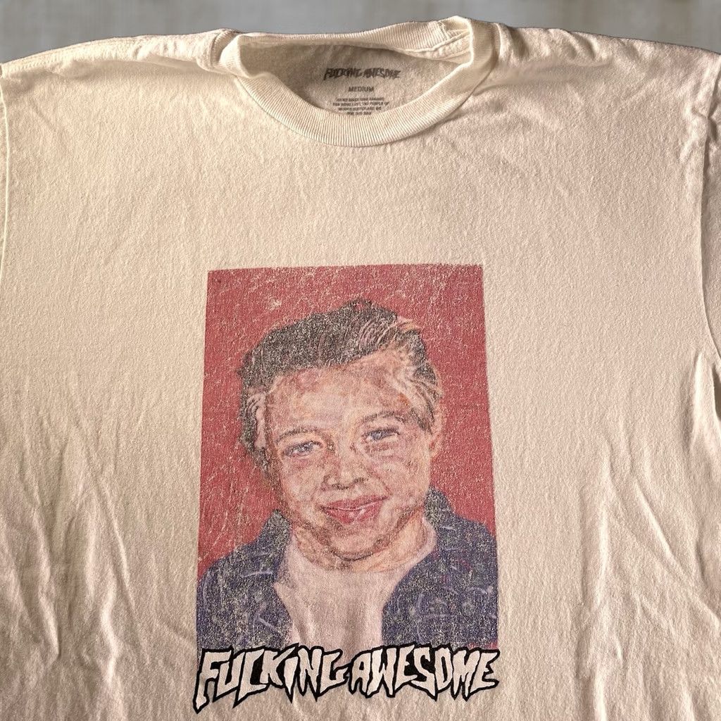 FuckingAwesome White Photo Tee Vincent Class Medium Mens