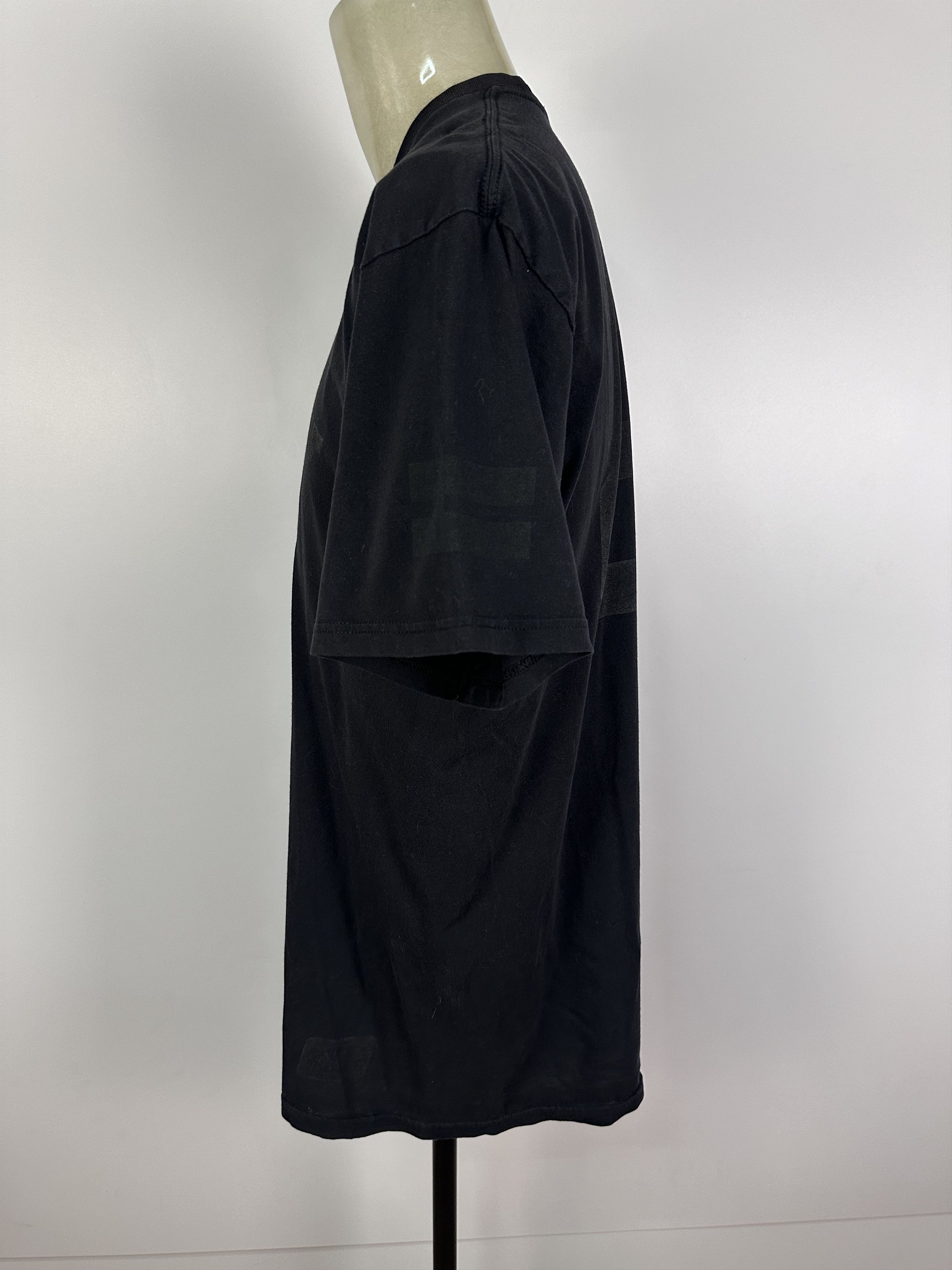 Stussy × Vintage STUSSY REFLECTIVE T SHIRT 80 BLACK SIZE XL MENS Size US XL / EU 56 / 4 - 4 Thumbnail