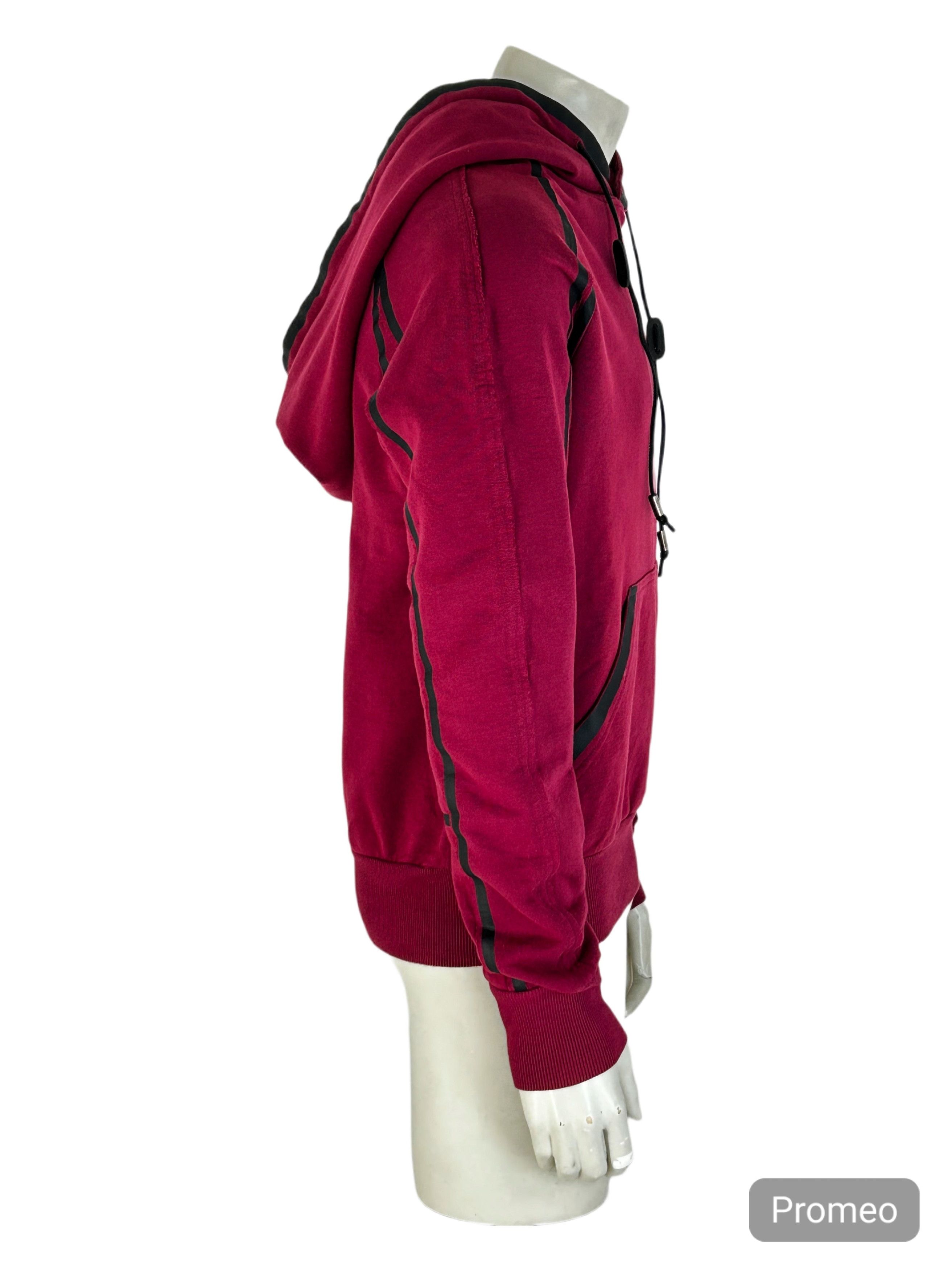 John Galliano John Galliano Red Oversized Hooded Jersey Size US L / EU 52-54 / 3 - 2 Thumbnail