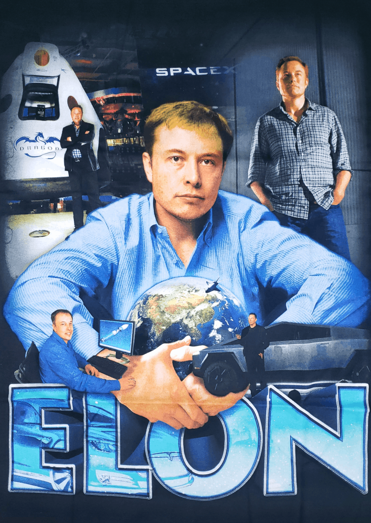 Marino Morwood Marino Morwood Elon Musk T-Shirt Size US XL / EU 56 / 4 - 4 Thumbnail