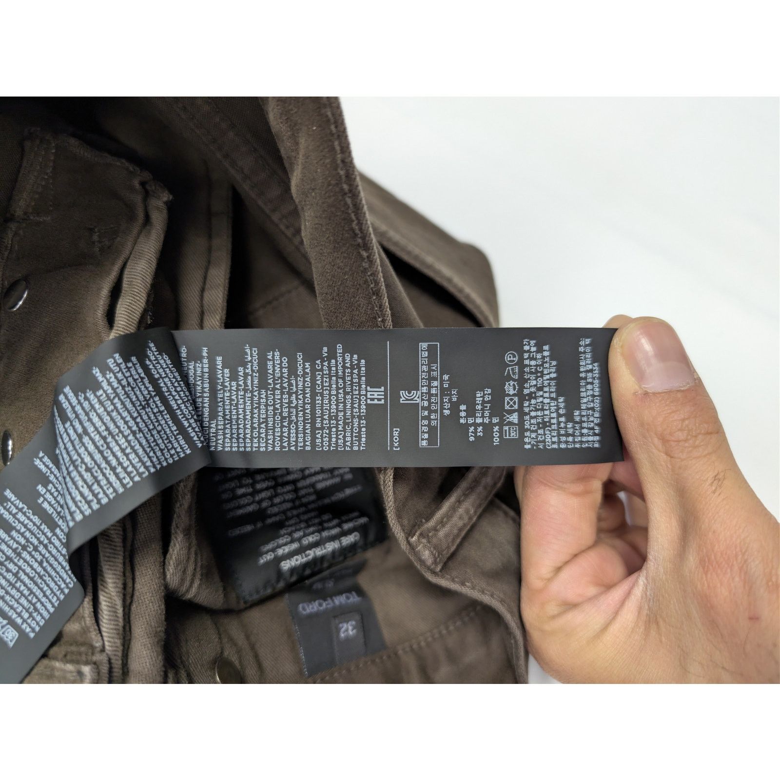 Tom Ford o1rshd1 Slim-Fit Denim Jeans in Brown 32 Size US 32 / EU 48 - 21 Thumbnail