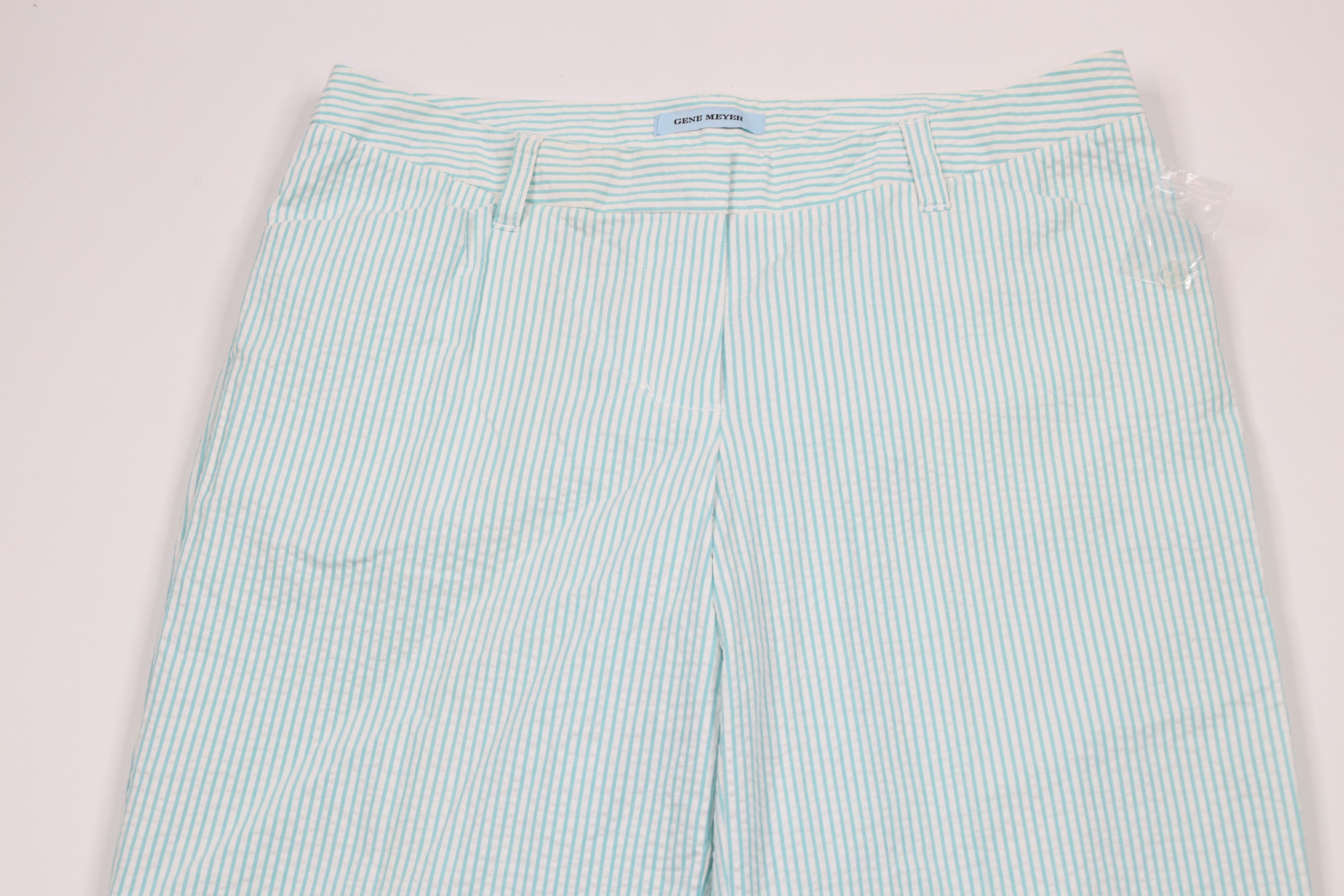 Vintage New Gene Meyer 2 Piece Striped Seersucker Flower Suit Size XL / US 12-14 / IT 48-50 - 7 Thumbnail