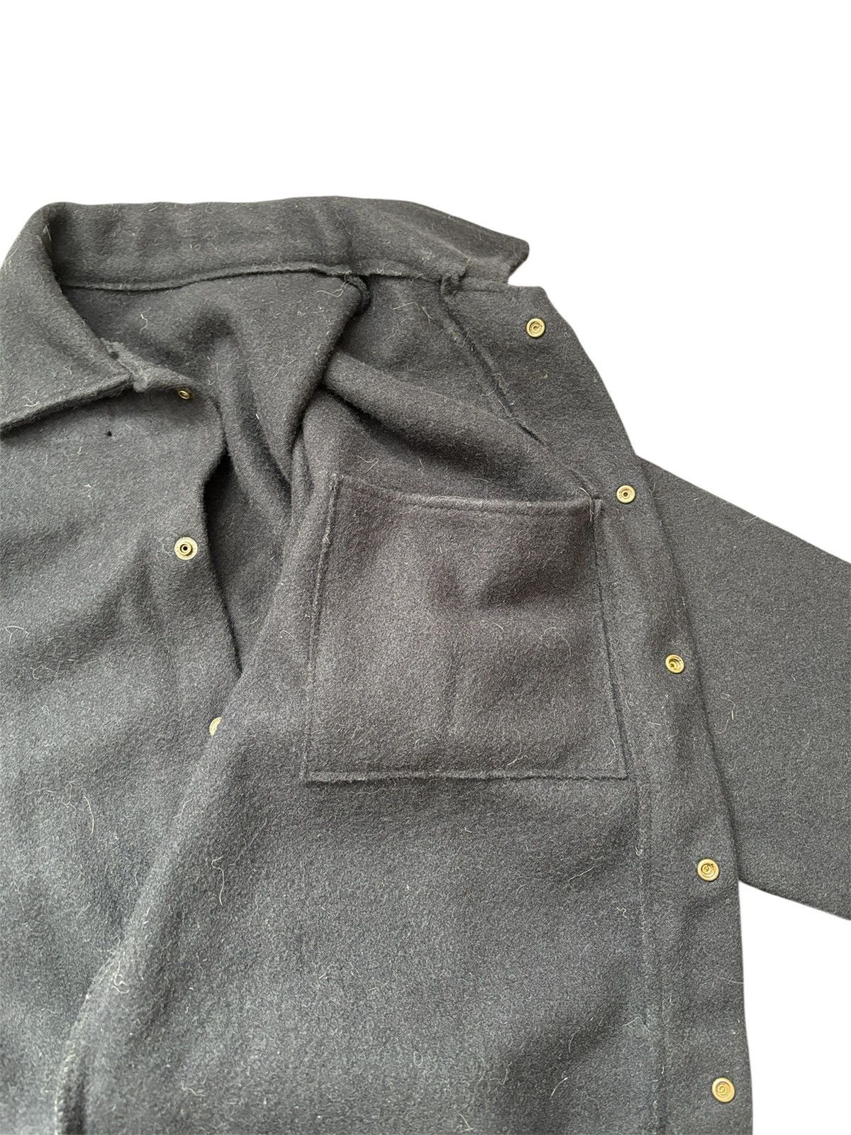 Vintage Vintage wool navy overshirt Size US M / EU 48-50 / 2 - 4 Thumbnail