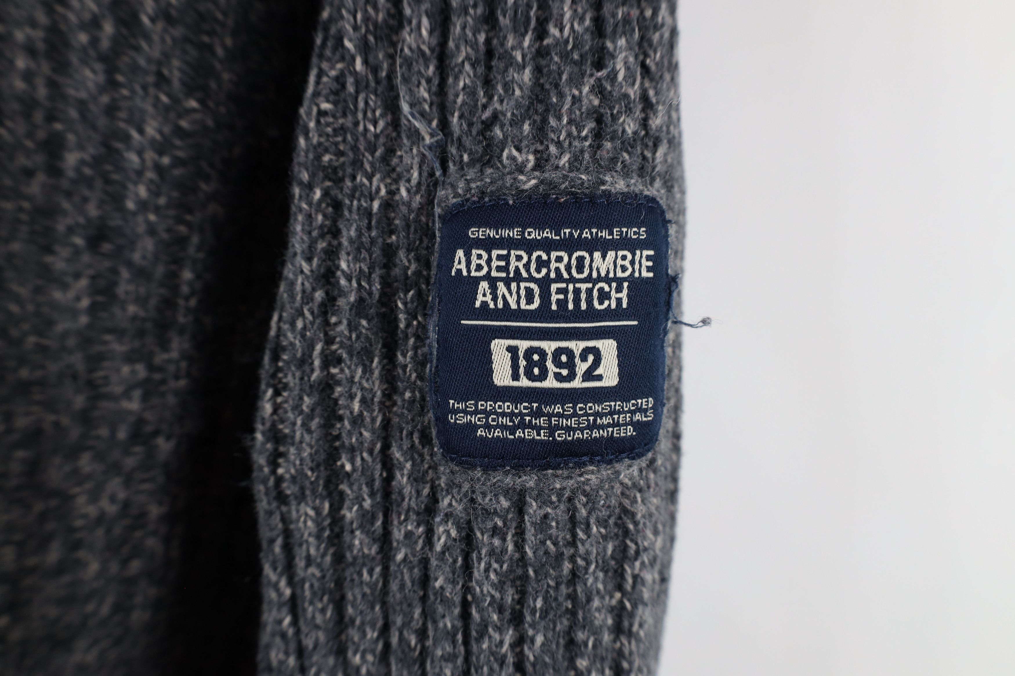 Abercrombie & Fitch × Vintage Vintage 90s Y2K Abercrombie & Fitch Blend Ribbed Sweater Size L / US 10 / IT 46 - 4 Thumbnail