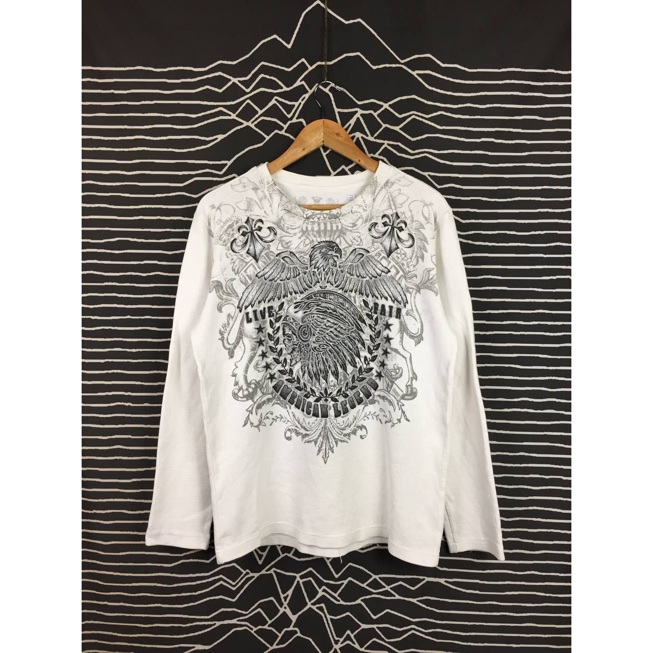 Japanese Brand Prepotente American Legend Phoenix Graphic Waffle Knit Tee Size US M / EU 48-50 / 2 - 2 Thumbnail