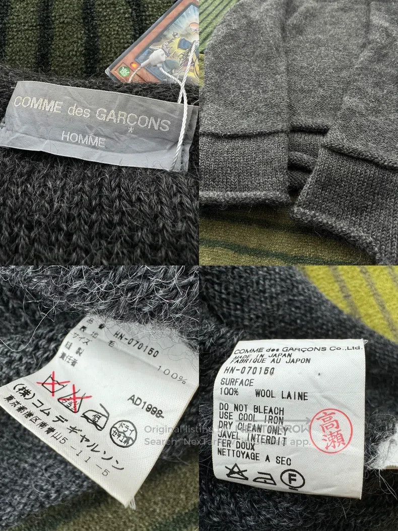 Comme des Garcons Comme Des Garcons size one-size-fits-all Thick knitted swe Size US S / EU 44-46 / 1 - 8 Thumbnail