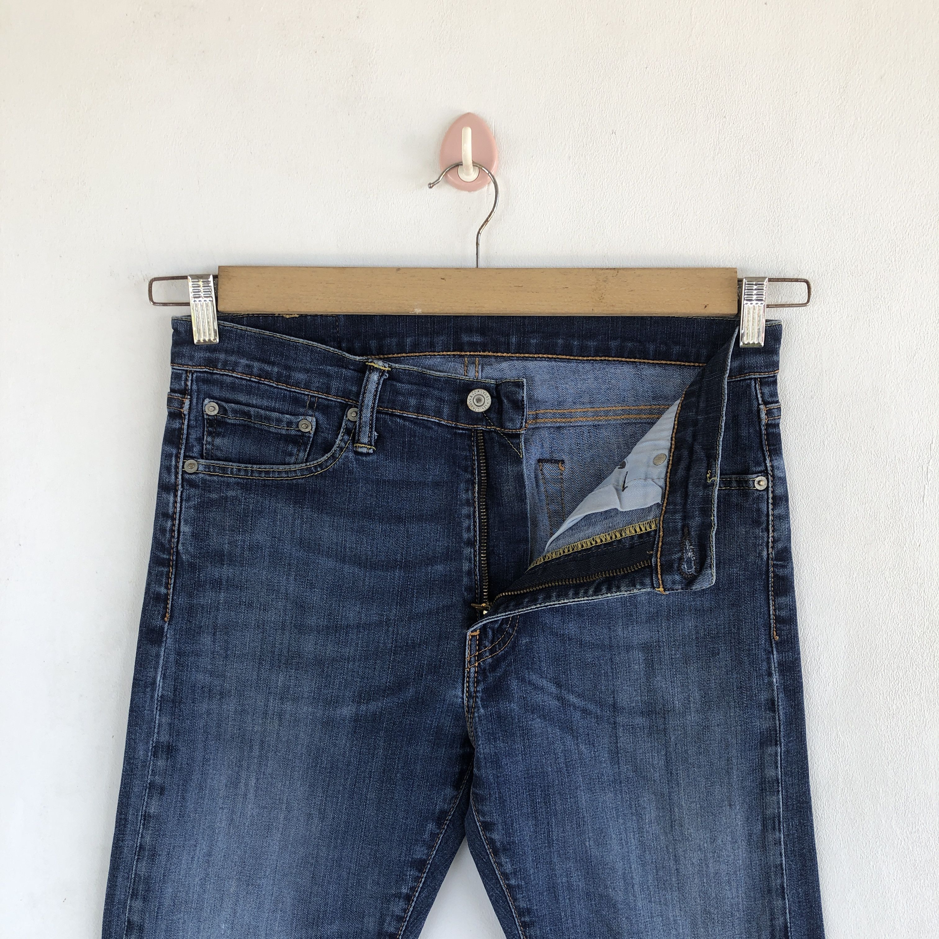 Levi's Vintage Y2K Levis Distressed Jeans Levi's 513 Faded Denim Size US 30 / EU 46 - 5 Thumbnail
