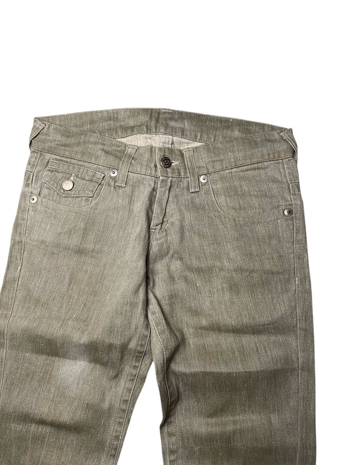 If Six Was Nine 2000's Tornado Mart Flared Spiral Rare Color Jeans Size US 30 / EU 46 - 3 Thumbnail