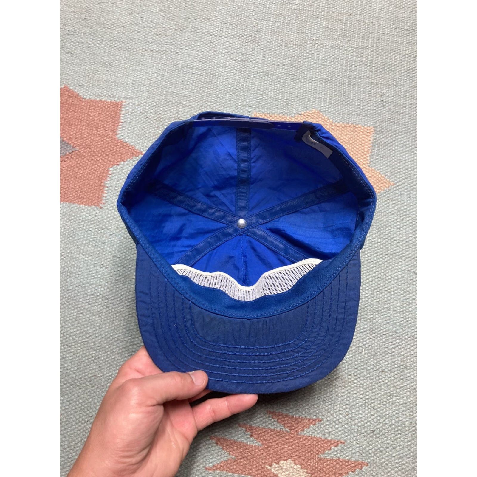 Avenue VINTAGE 90s Park Avenue SnapBack Hat Nylon Blue Lightweight Adjustable Men USA Cap Size US M / EU 48-50 / 2 - 5 Thumbnail