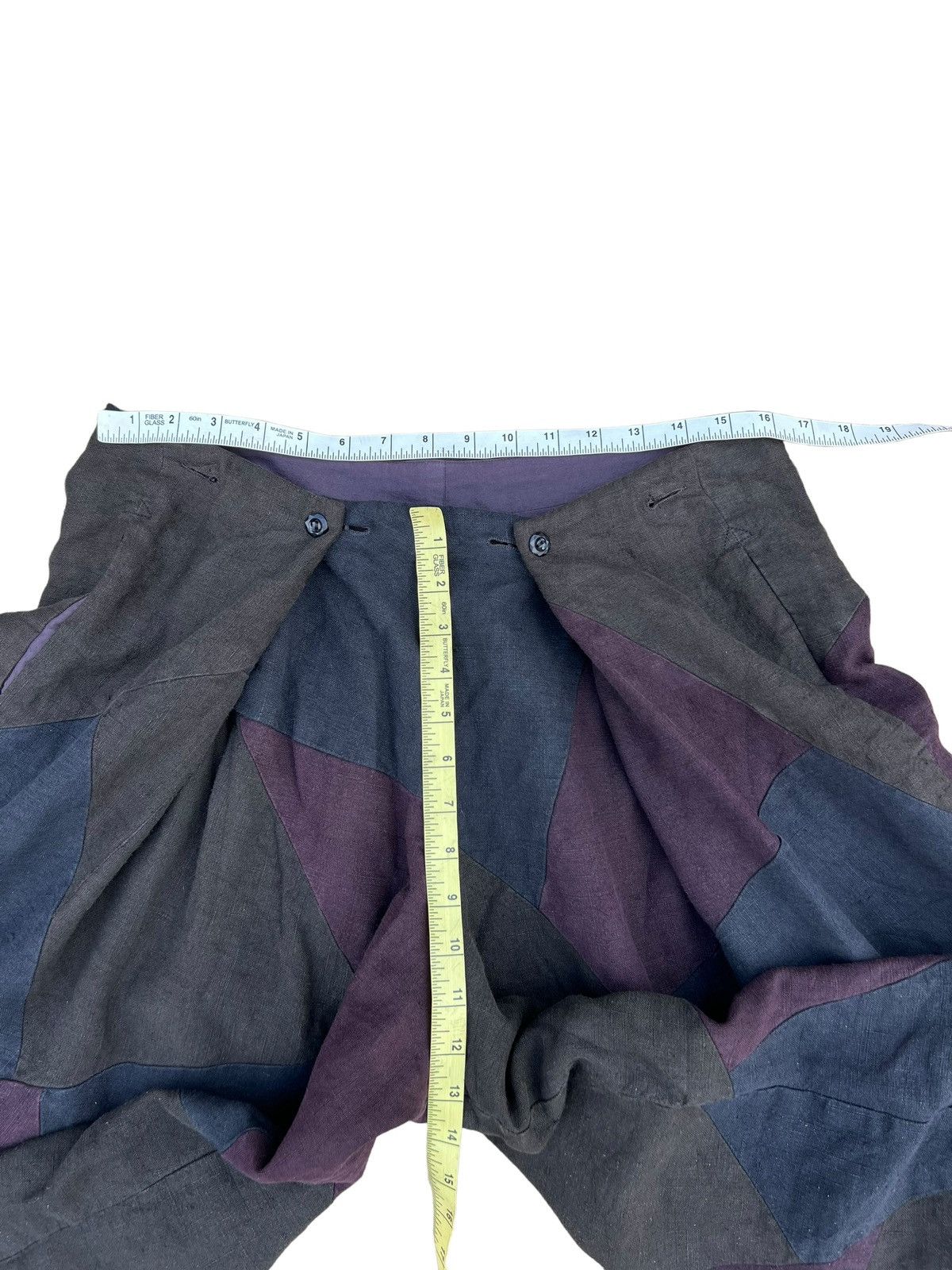 Casey Casey × Casey Vidalenc Casey Vidalenc Multi Colour Patchwork Super Wide Linen Pant Size US 32 / EU 48 - 3 Thumbnail