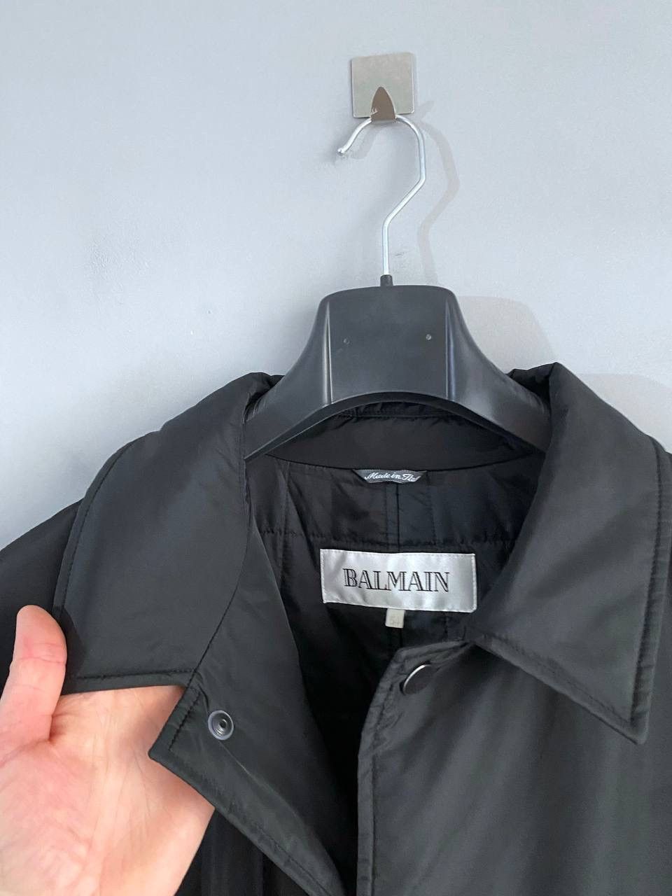Balmain Balmain Men's Quilted Insulated Trench Coat, Size 54/XL-XXL Size US XXL / EU 58 / 5 - 6 Thumbnail
